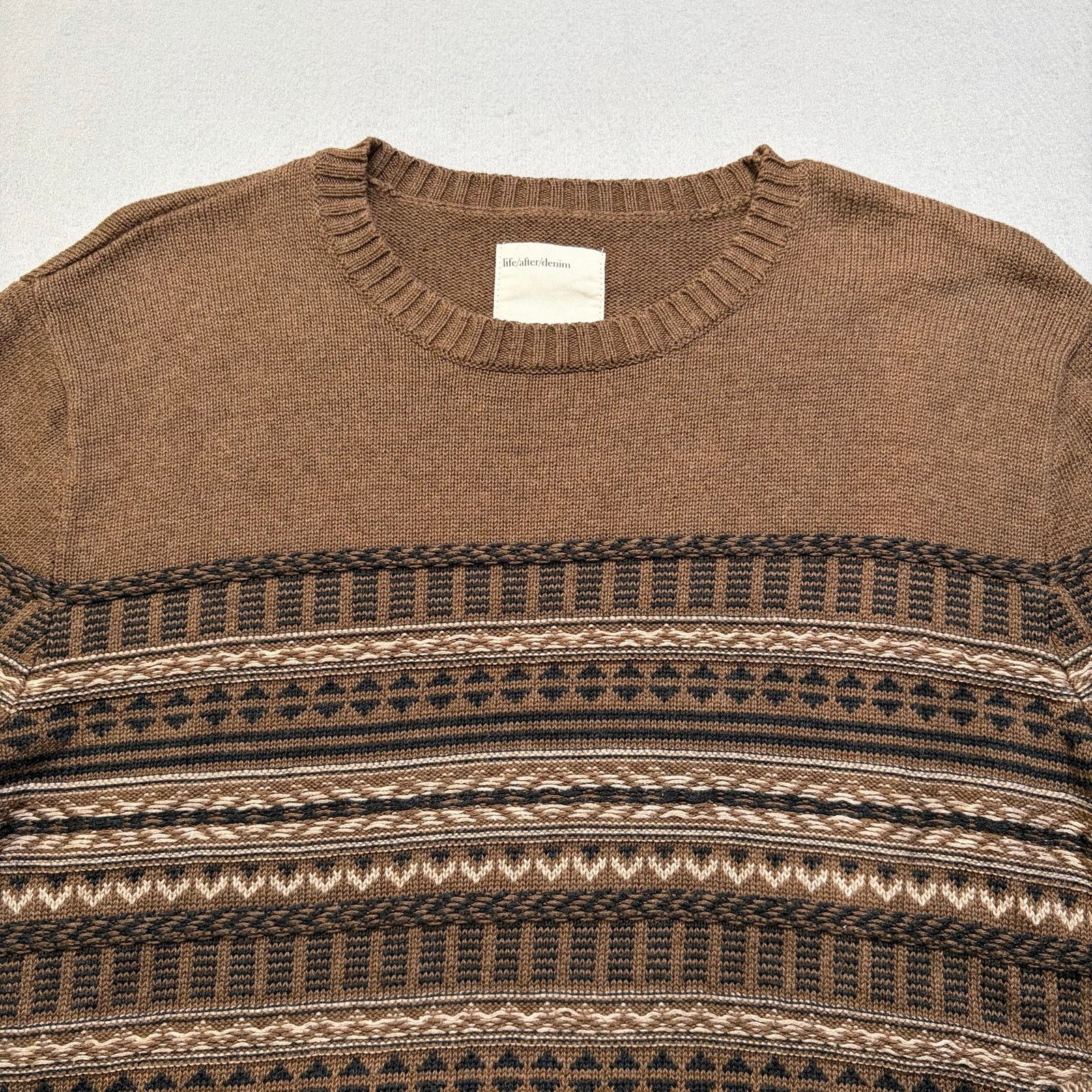 Life After Denim Life After Denim Sweater Men’s Medium Pattern Knit Crewneck Size US M / EU 48-50 / 2 - 9 Thumbnail