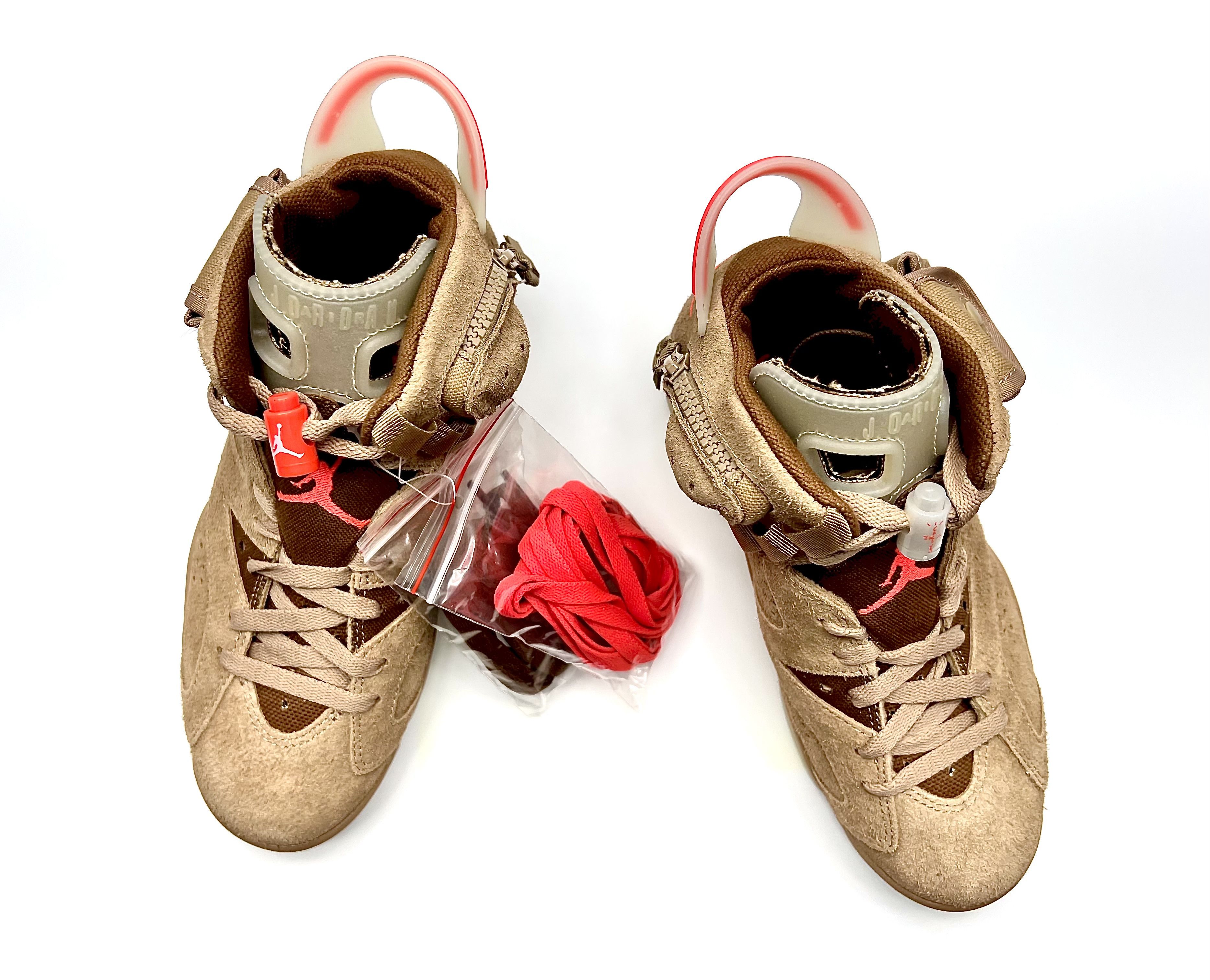 Jordan Brand Nike Air Jordan 6 Retro x Travis Scott "British Khaki” Size US 5.5 / EU 38 - 5 Thumbnail