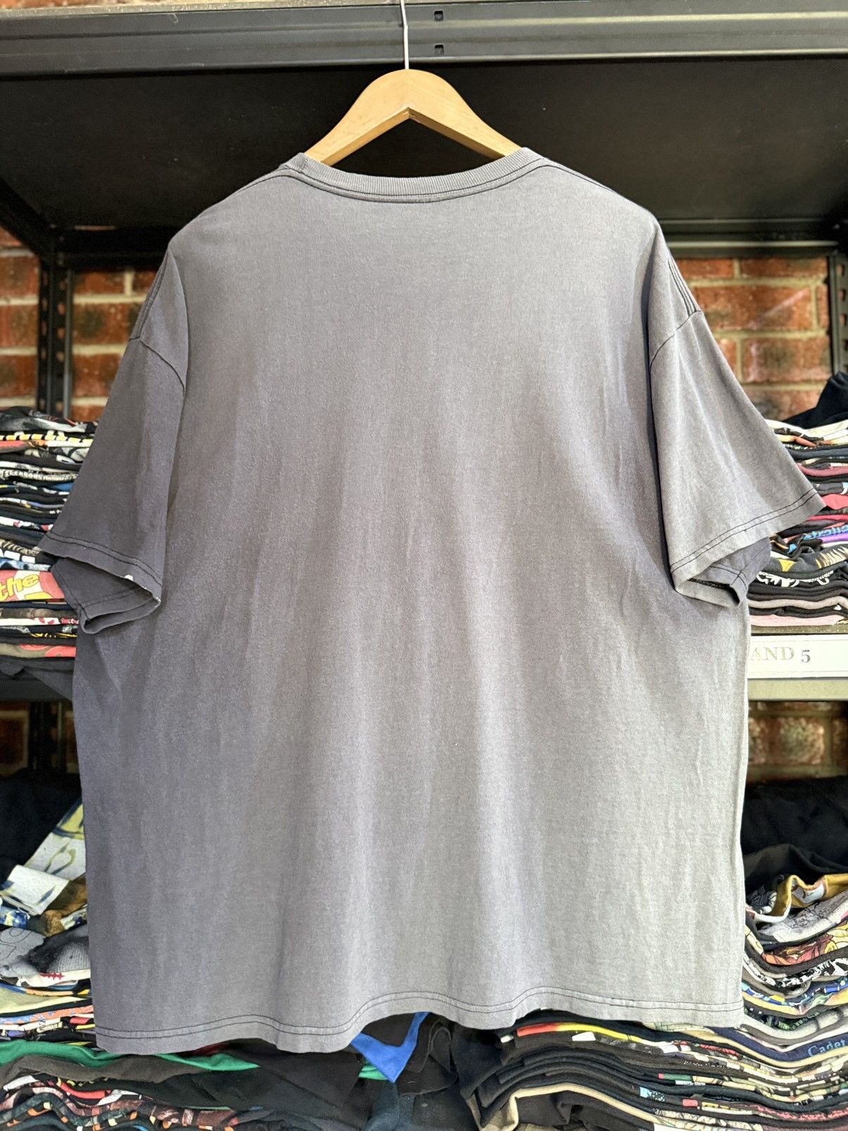 Vintage Thrashed Vintage ACDC Back In Black Promo Sun Faded Tee Size US XXL / EU 58 / 5 - 10 Thumbnail