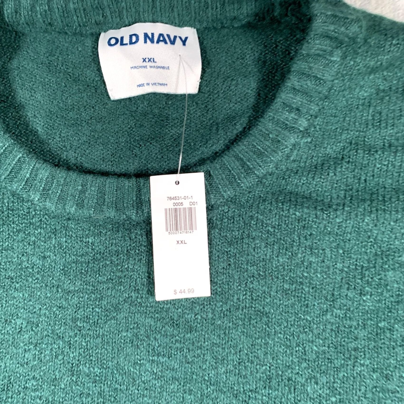 Old Navy Old Navy Sweater Mens 2XL Green Crewneck Pullover Ribbed Knit Machine Washable Size US XXL / EU 58 / 5 - 5 Thumbnail