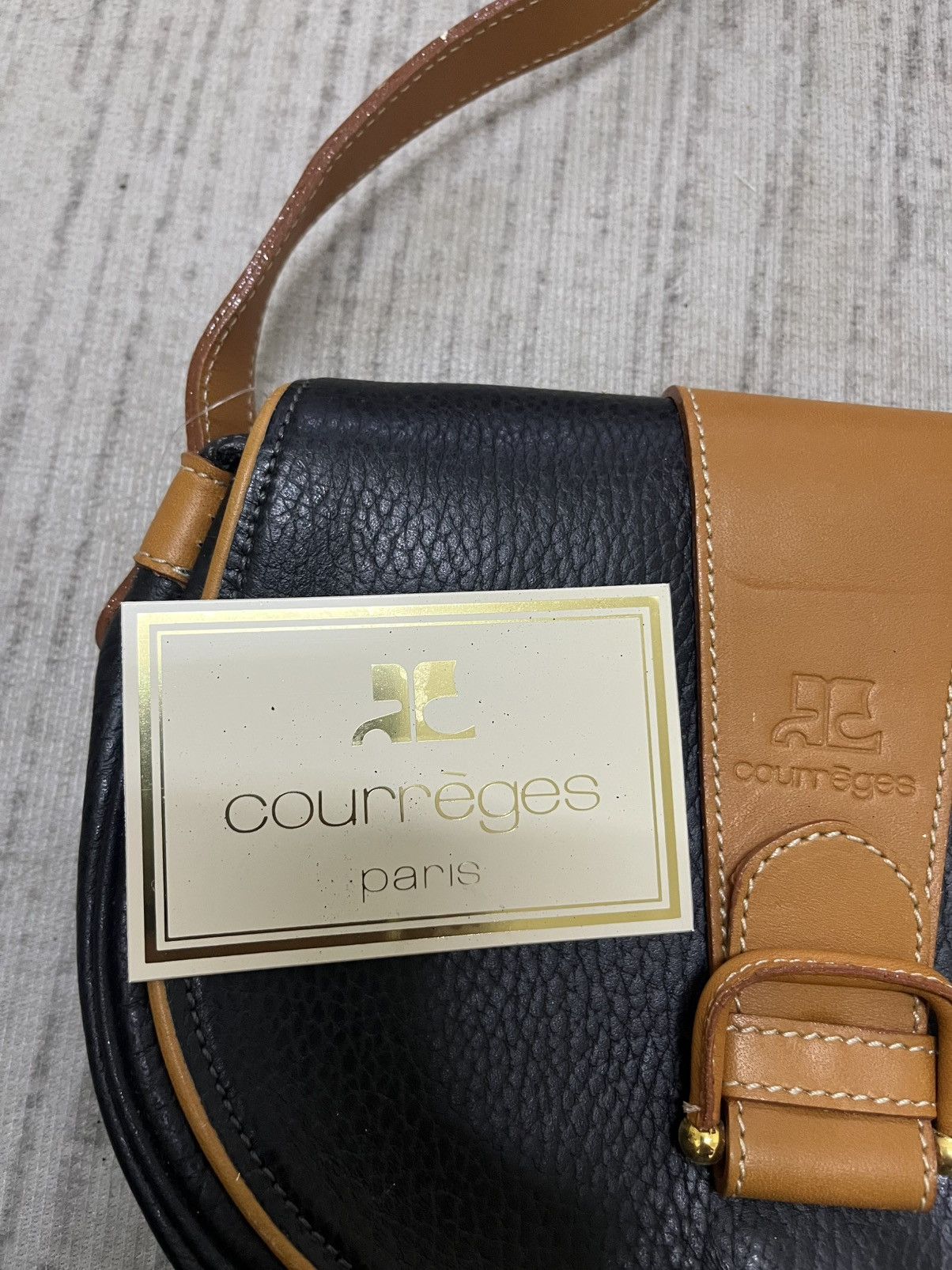 Courreges Vintage 80s courreges leather bag Size ONE SIZE - 2 Thumbnail