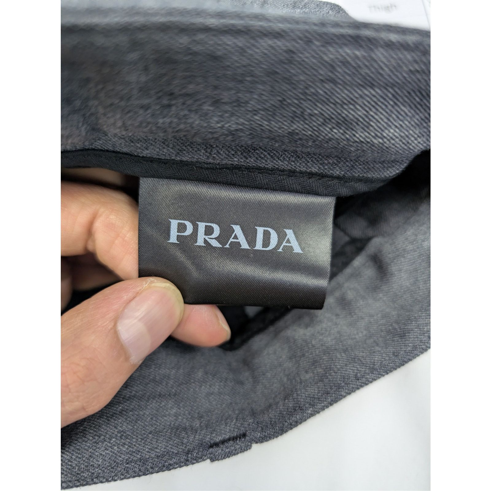 Prada o1rshd1 Gabardine Casual Pants in Grey Size US 30 / EU 46 - 13 Thumbnail