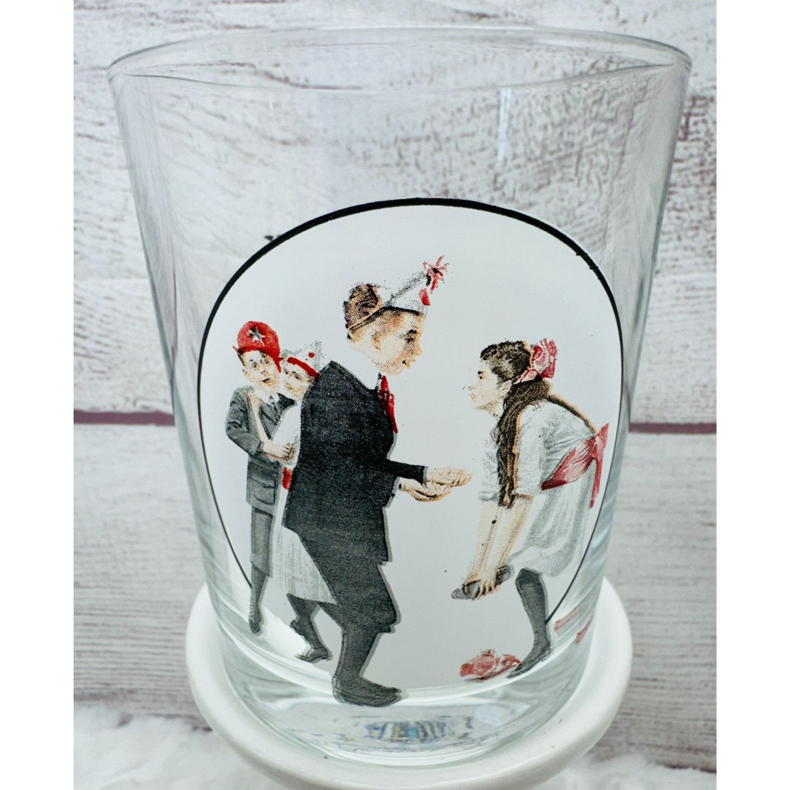 Other Norman Rockwell Saturday Evening Post "PARDON ME!" Glass Cup Size ONE SIZE - 1 Thumbnail