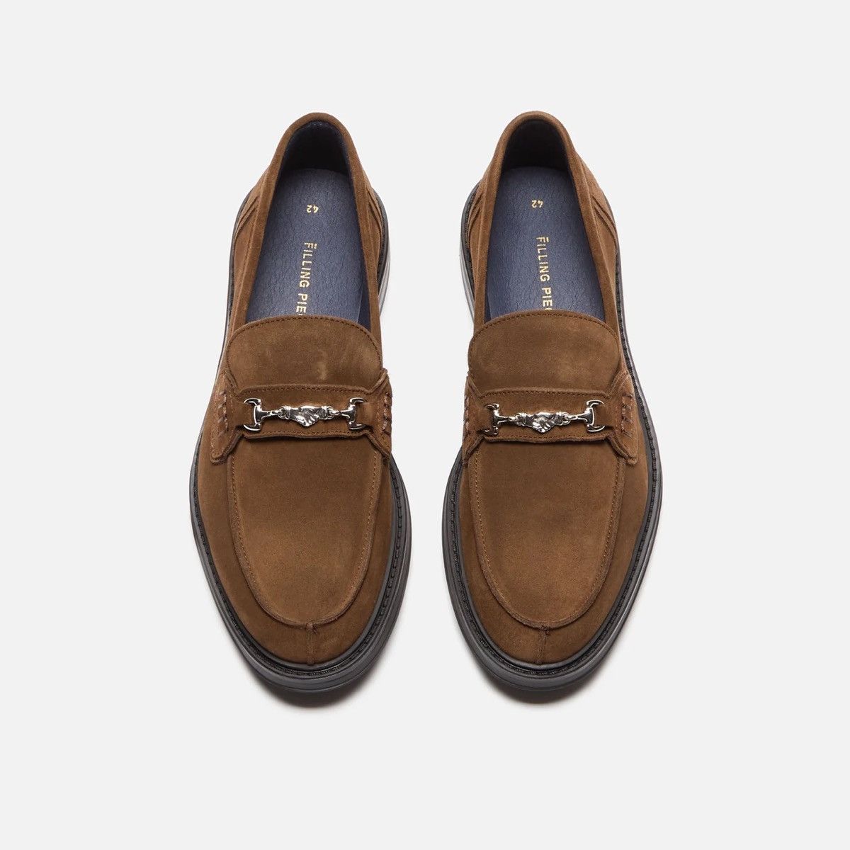 !DS! SS23 Filling Pieces Suede Brown Loafers.