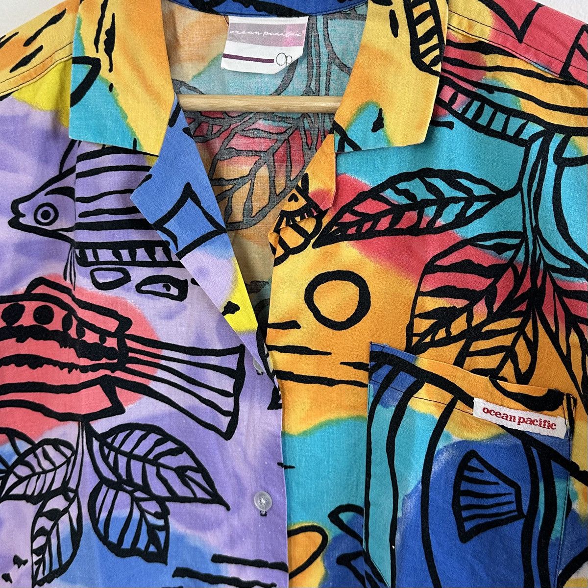 Ocean Pacific × Vintage Vintage Ocean Pacific Hawaiian Shirt 1980s Aloha OP Large Size US L / EU 52-54 / 3 - 1 Thumbnail
