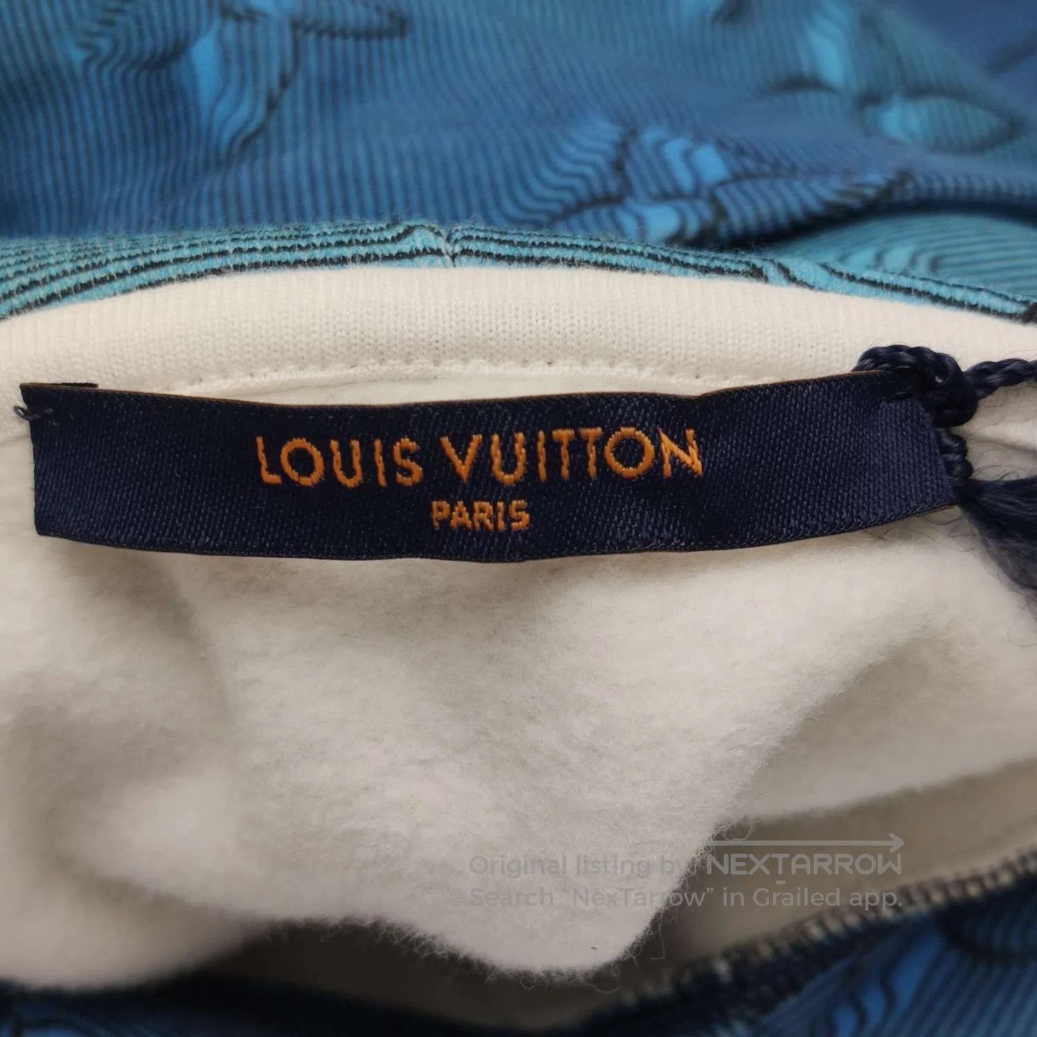 Louis Vuitton Louis Vuitton Blue Monogram Hoodie L. Size US L / EU 52-54 / 3 - 2 Thumbnail