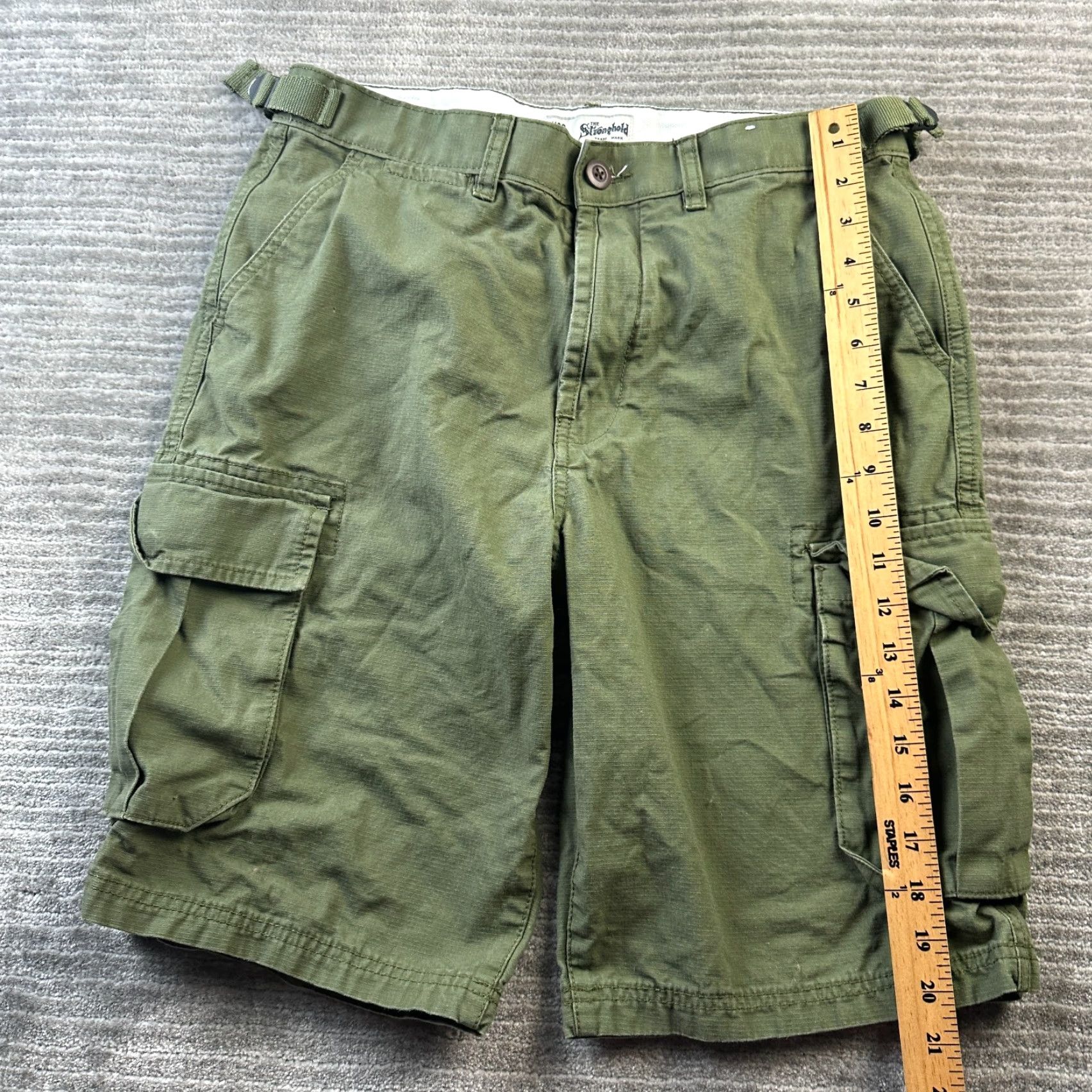 Vintage Stronghold Cargo Shorts Mens 32 Green Pockets Army Utility Cargo Short Mens 32 Green Size US 32 / EU 48 - 7 Thumbnail