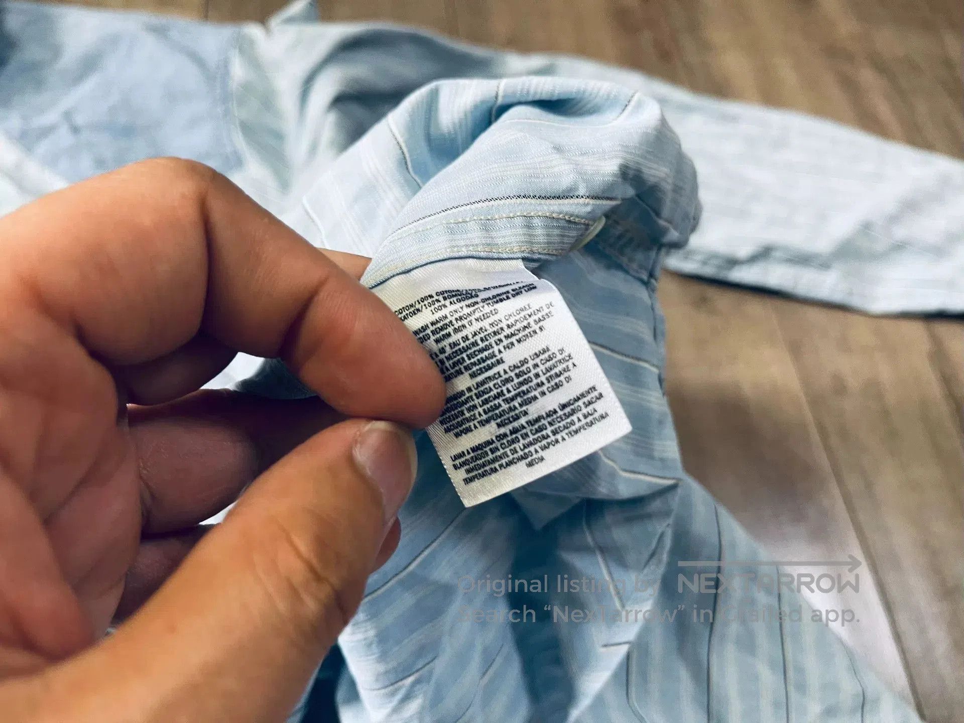 RRL Ralph Lauren RRL Turquoise Patchwork Indigo Shirt. Size US M / EU 48-50 / 2 - 4 Thumbnail