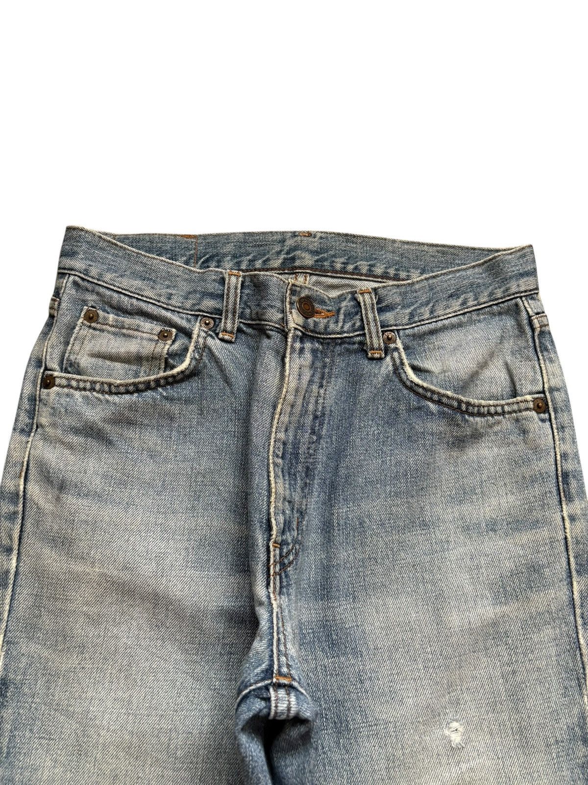 Edwin × Japanese Brand Vintage Japanese Edwin Mud Wash Distressed Flare Jeans Size US 29 - 4 Thumbnail