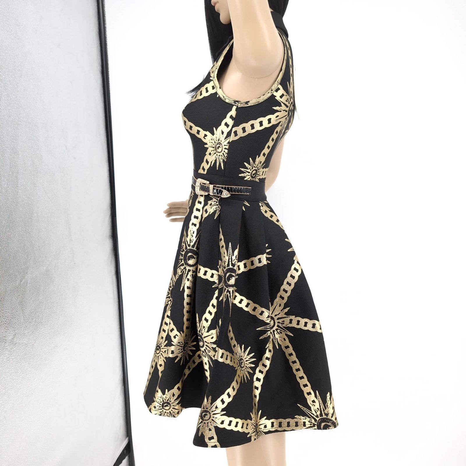 Other Barok Paris NJ Couture NWT Black Gold Sleeveless Dress Sz S Size S / US 4 / IT 40 - 4 Thumbnail