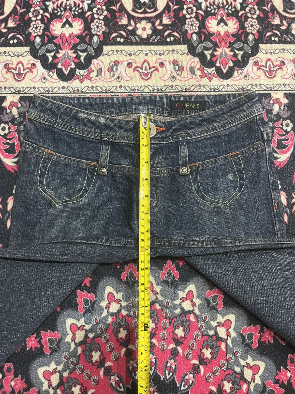 If Six Was Nine Vintage Japanese Brand RU Avant Grade Style Dark Flare Jeans Size 28" / US 6 / IT 42 - 12 Thumbnail
