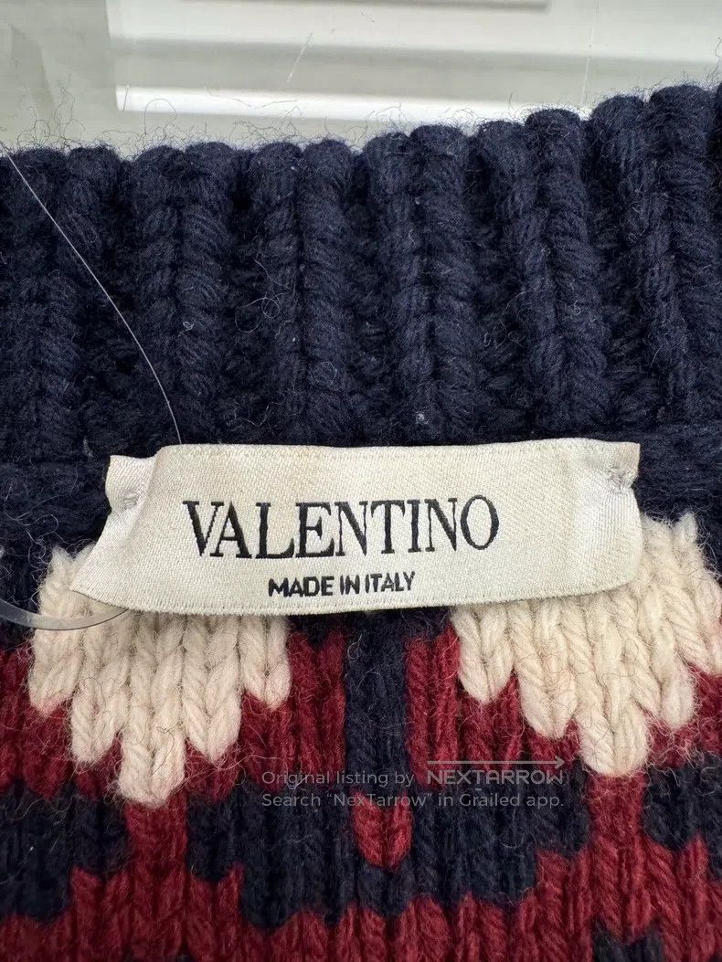 Valentino Valentino Colorful striped logo wool knit sweater Size M / US 6-8 / IT 42-44 - 4 Thumbnail