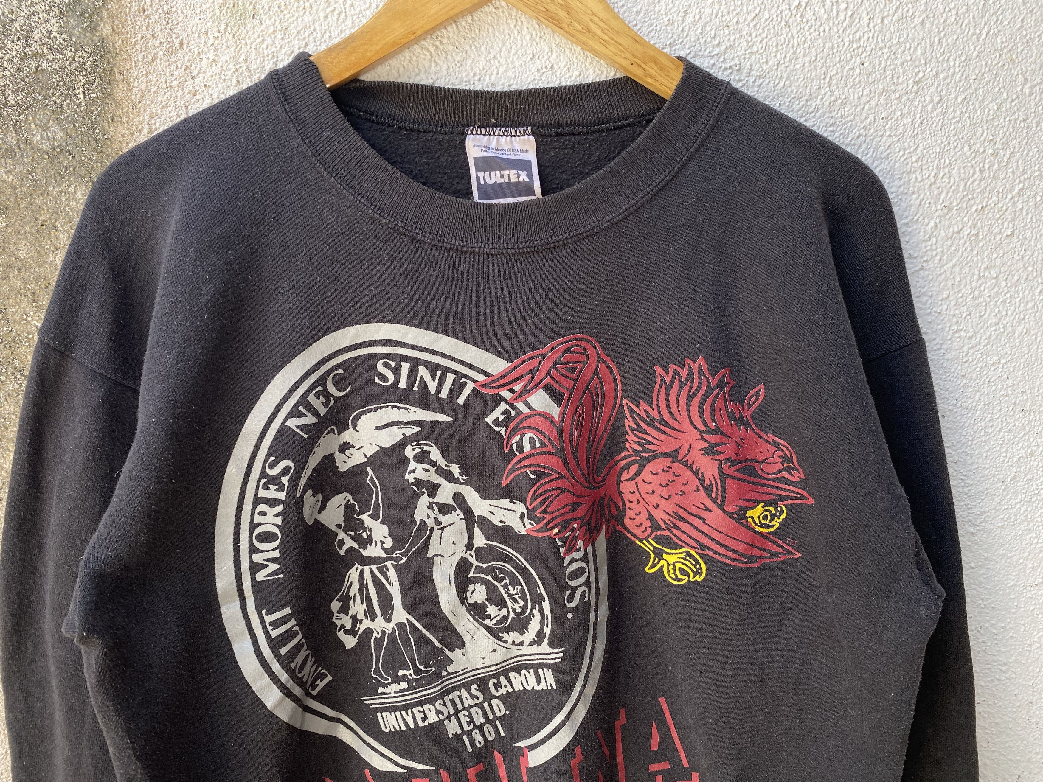 Vintage Vintage University Carolina Gamecock Pullover Sweatshirt Size US L / EU 52-54 / 3 - 3 Thumbnail
