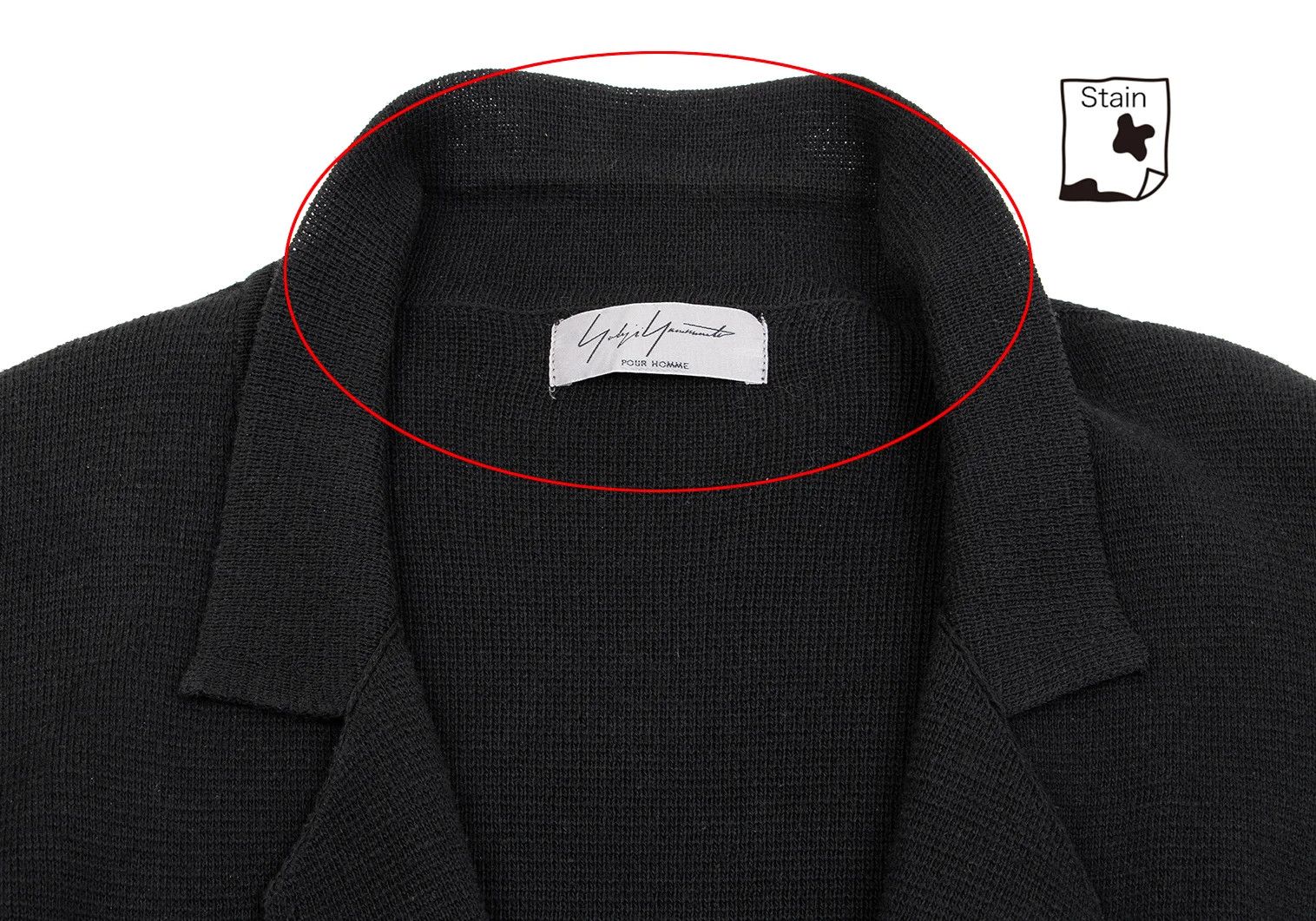 Yohji Yamamoto Yohji Yamamoto Cotton Knit 3B Jacket Black 3 Size US L / EU 52-54 / 3 - 4 Thumbnail