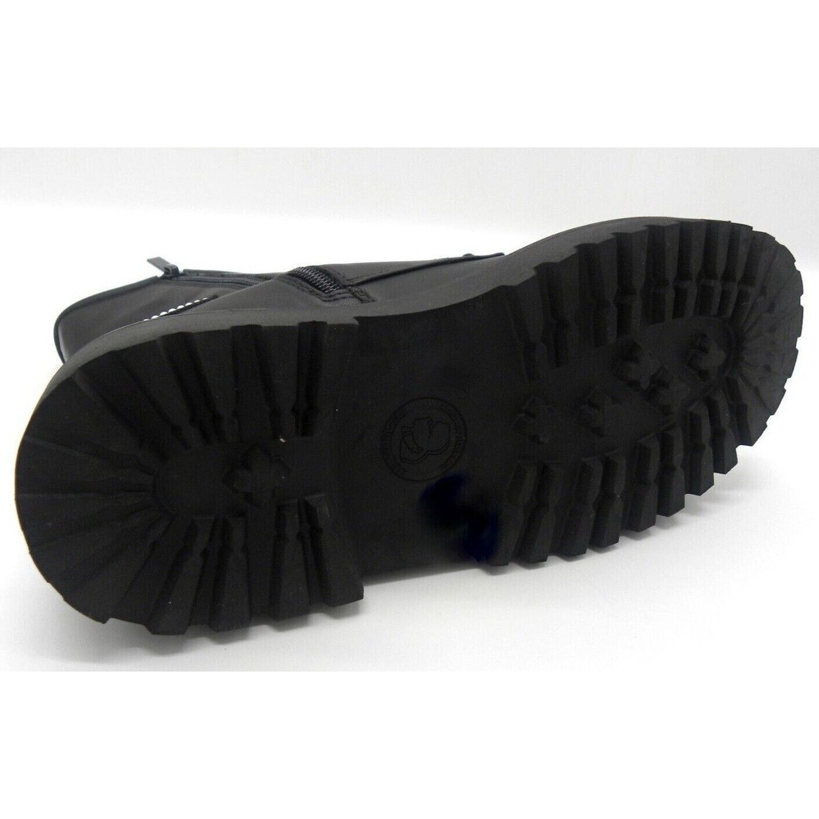 Karl Lagerfeld KARL LAGERFELD PARIS DIXIE LOGO PATCH BLACK COMBAT BOOTS 7.5 Size US 7.5 / IT 37.5 - 7 Thumbnail