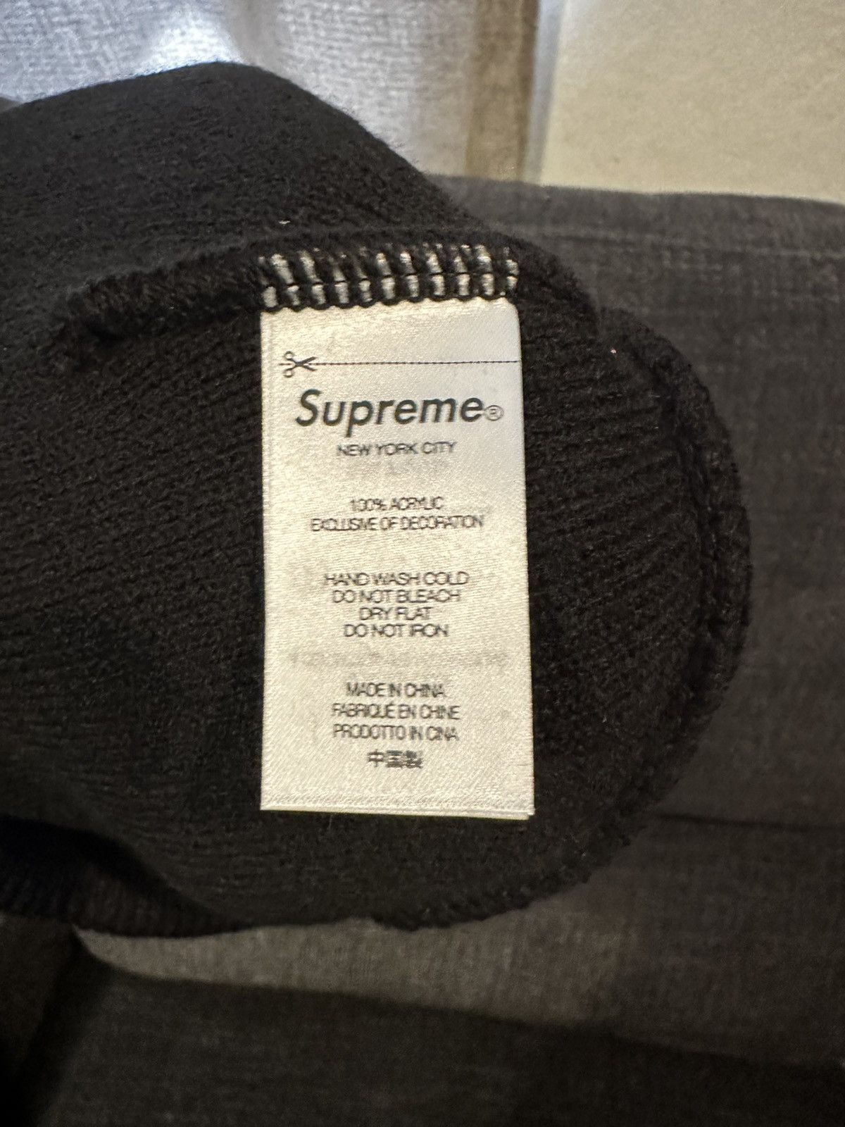 Supreme × Zoo York Supreme X Zoo York Black Beanie New Size ONE SIZE - 3 Thumbnail