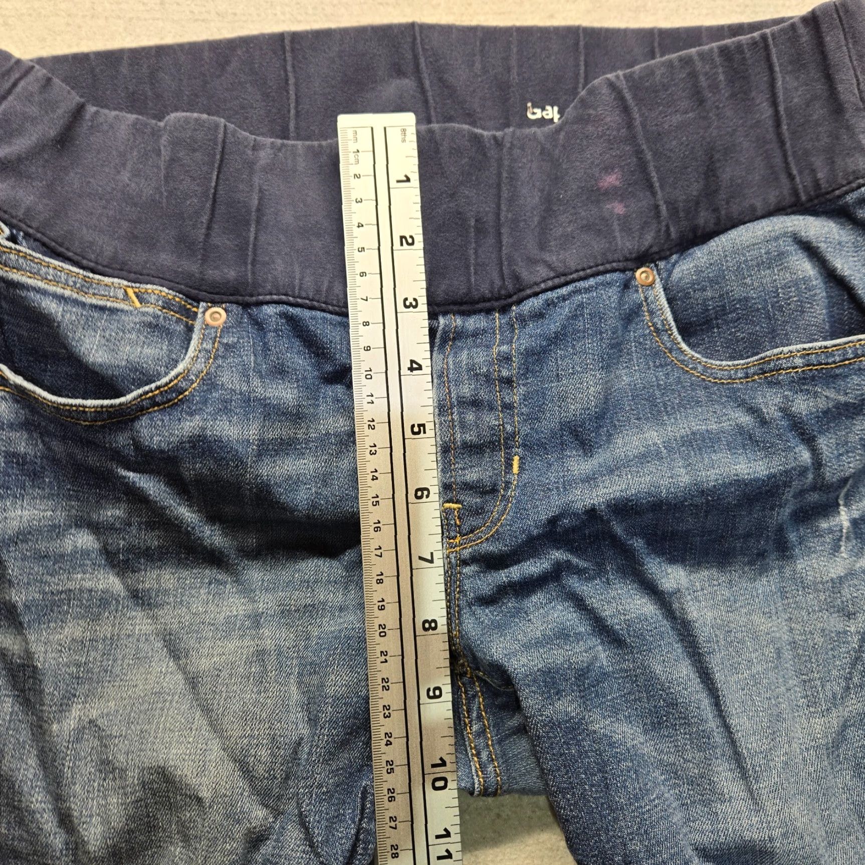 Gap Gap Jeans Denim Skinny Women Size 10 26in Inseam Blue Dark Wash Stretch 5-Pocket Size 32" / US 10 / IT 46 - 5 Thumbnail