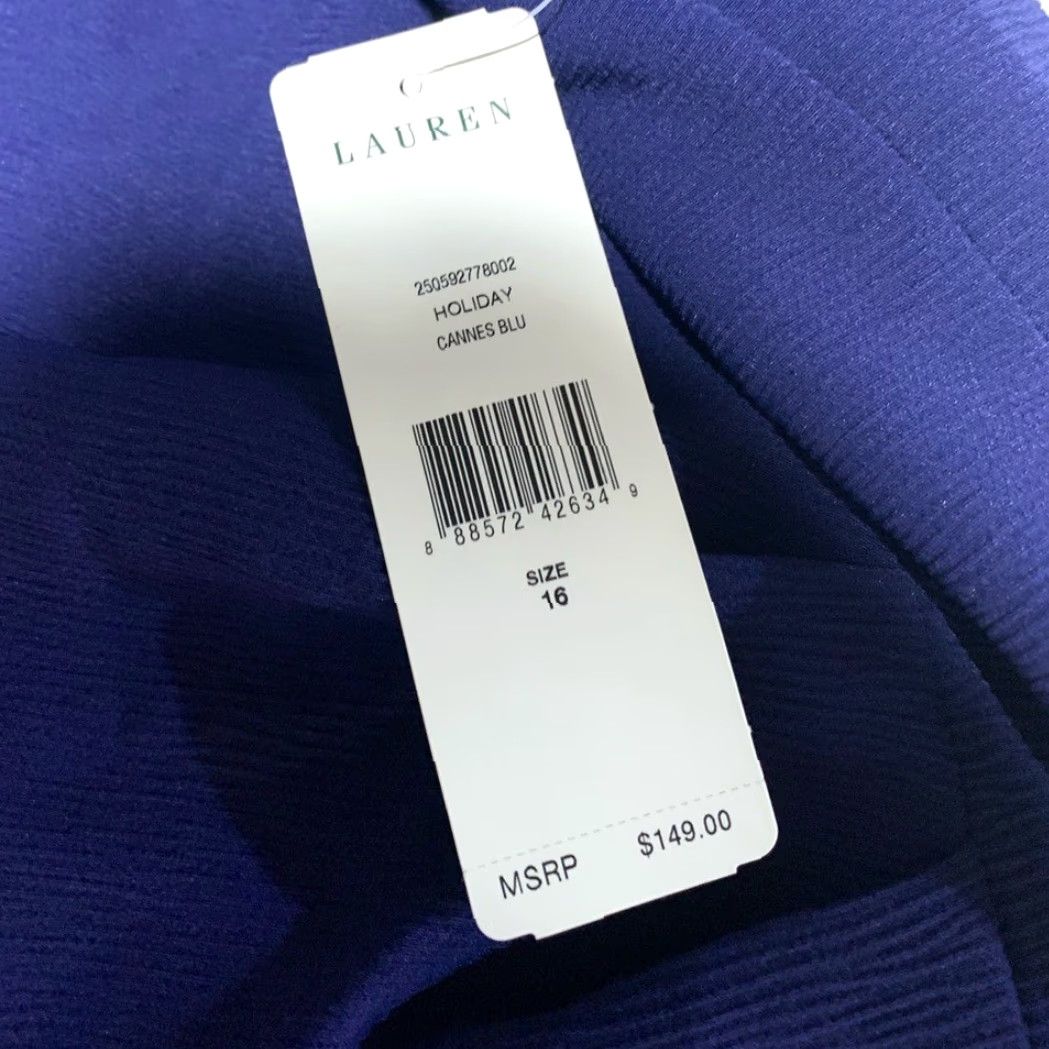 Ralph Lauren Lauren Ralph Lauren Dress Blue 16W NWT Short Women Plus Dress Size XXL / US 16-18 / IT 52-54 - 5 Thumbnail