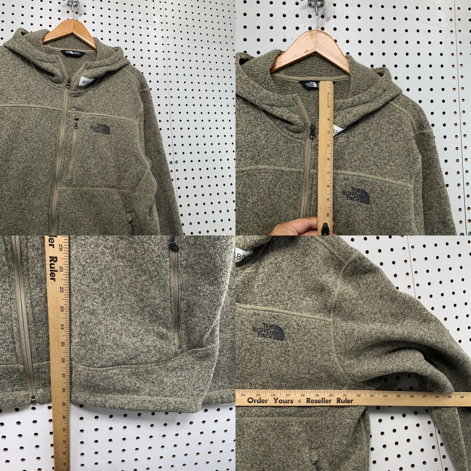 The North Face The North Face Gordon Lyons Full Zip Jacket Mens XL Green Heathered Fleece Hooded Size US XL / EU 56 / 4 - 8 Thumbnail
