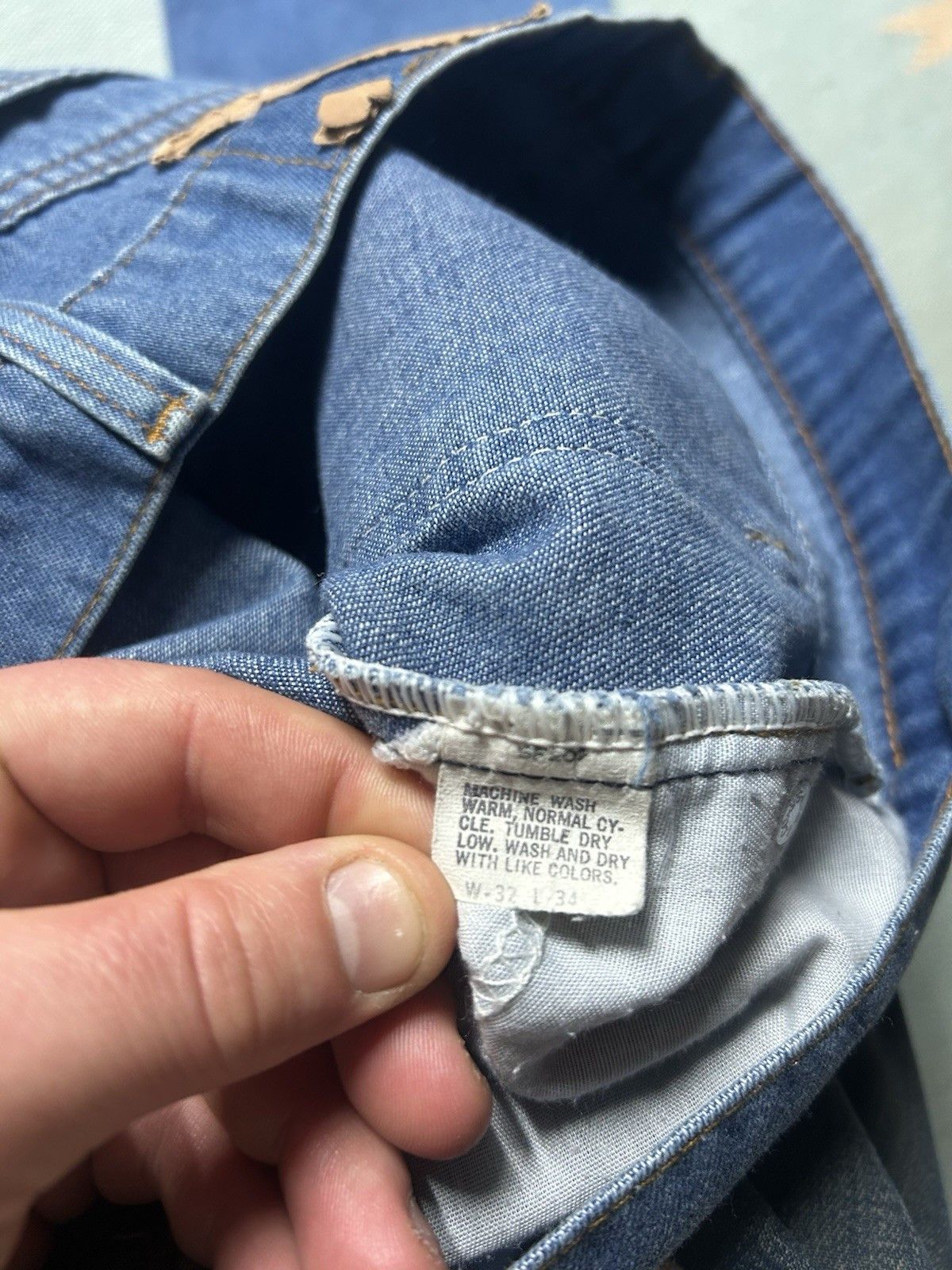 Vintage Vtg 70s Levi’s 517 jeans bootcut flare orange tab USA 32x33 Size US 32 / EU 48 - 10 Thumbnail