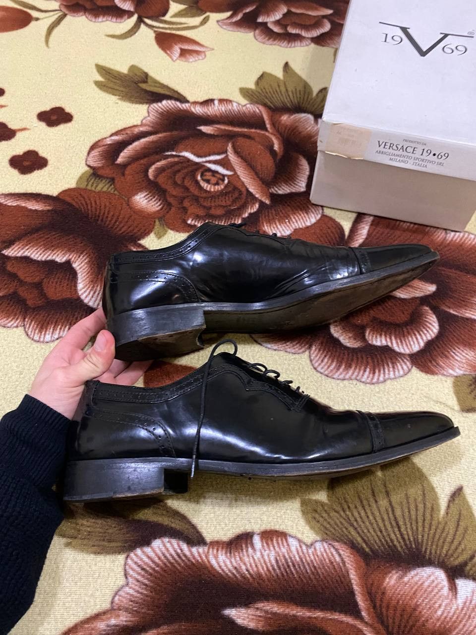 Versace Versace Collection Spazzolato Patent Leather Loafer Shoes Size US 11 / EU 44 - 5 Thumbnail