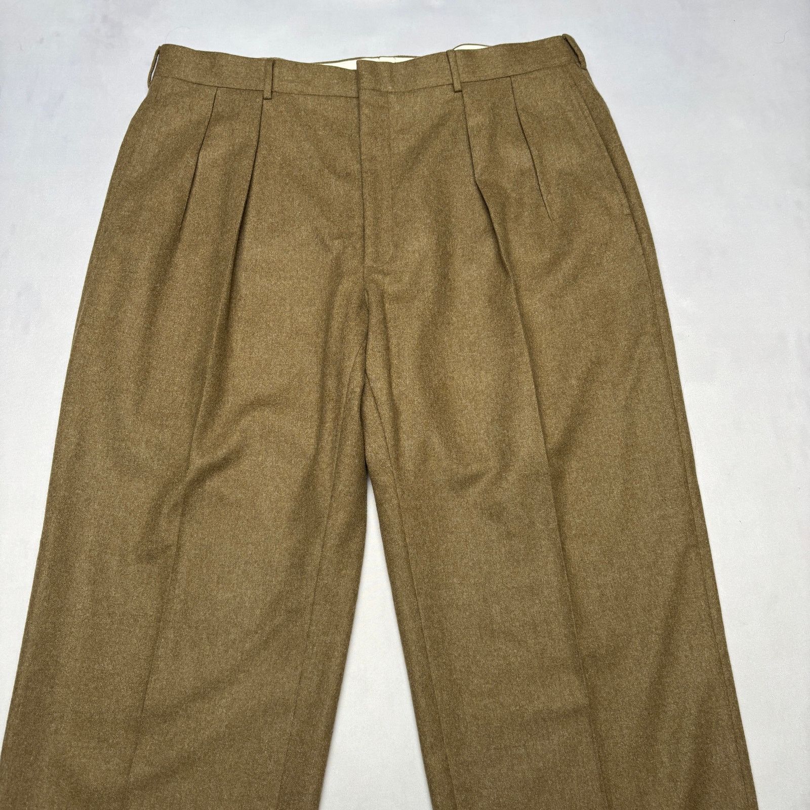 Polo Ralph Lauren × Vintage Vintage Polo Ralph Lauren Wool Cashmere Pleated Pants 38x28 Size US 38 / EU 54 - 2 Thumbnail