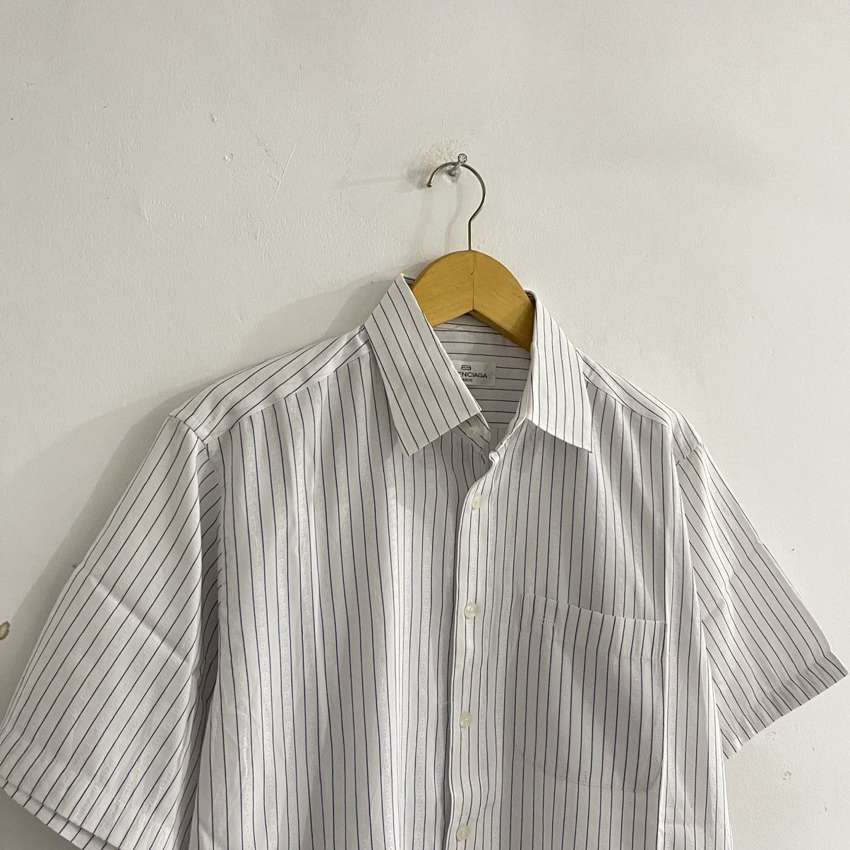 Balenciaga Balenciaga - Striped Button Up Shirt Size US M / EU 48-50 / 2 - 3 Thumbnail
