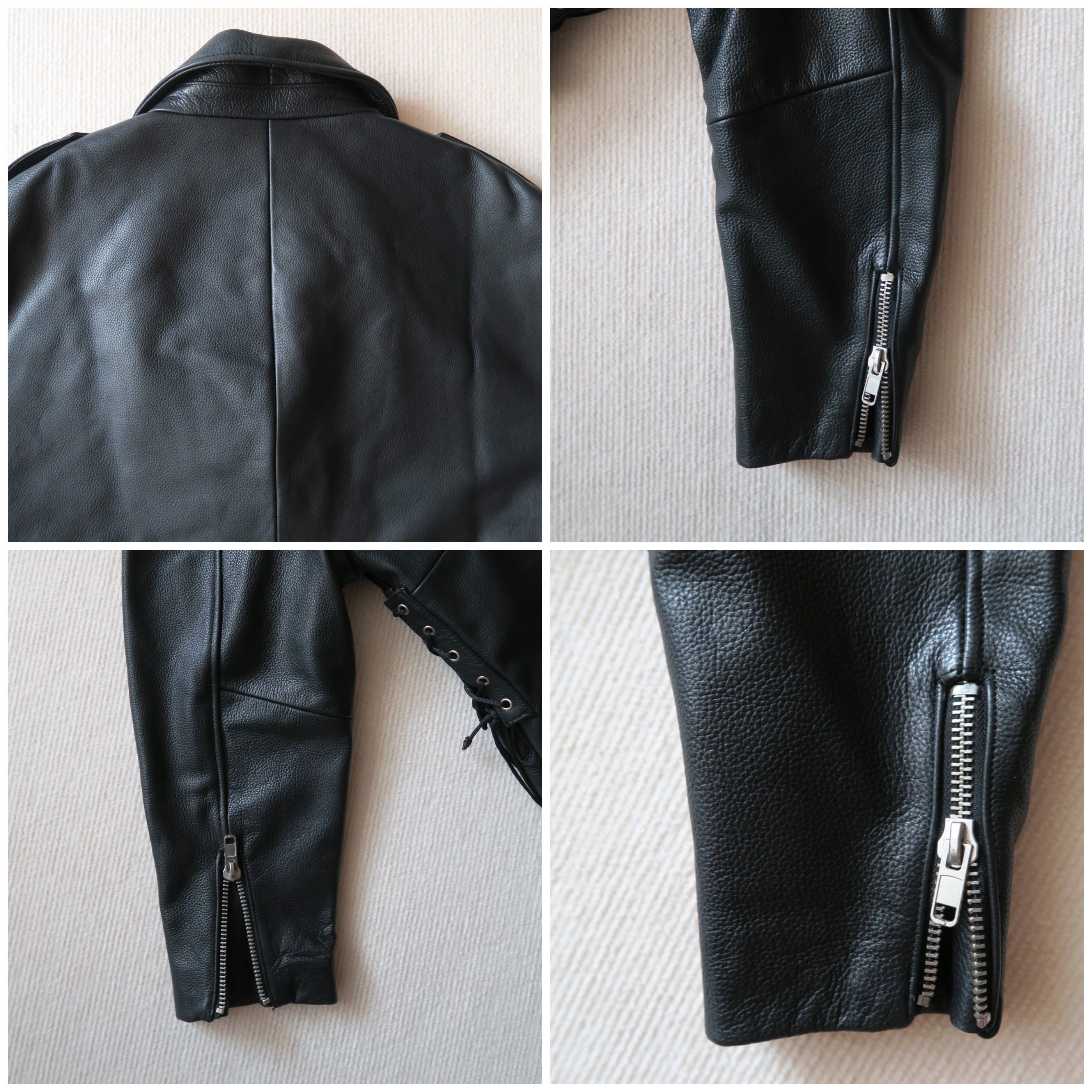 OAK Oak NYC Biker Rigger Long Leather Jacket Size US L / EU 52-54 / 3 - 6 Thumbnail