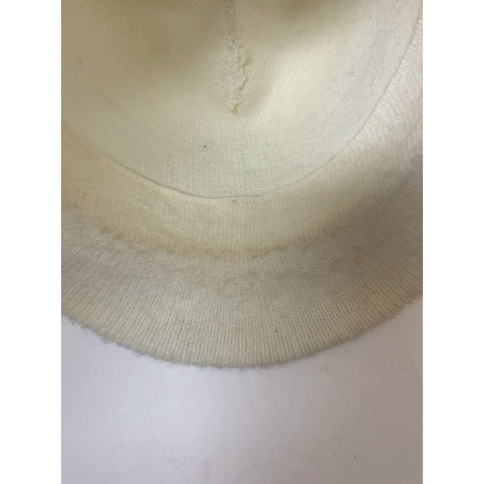 Vintage VINTAGE Vintage Knit Bucket Hat Fedora Winter White WPL 7647 ONE SIZE Made USA Wool Blend Women Wool Knit Casual Hats Mens Women Girls Size ONE SIZE - 4 Thumbnail