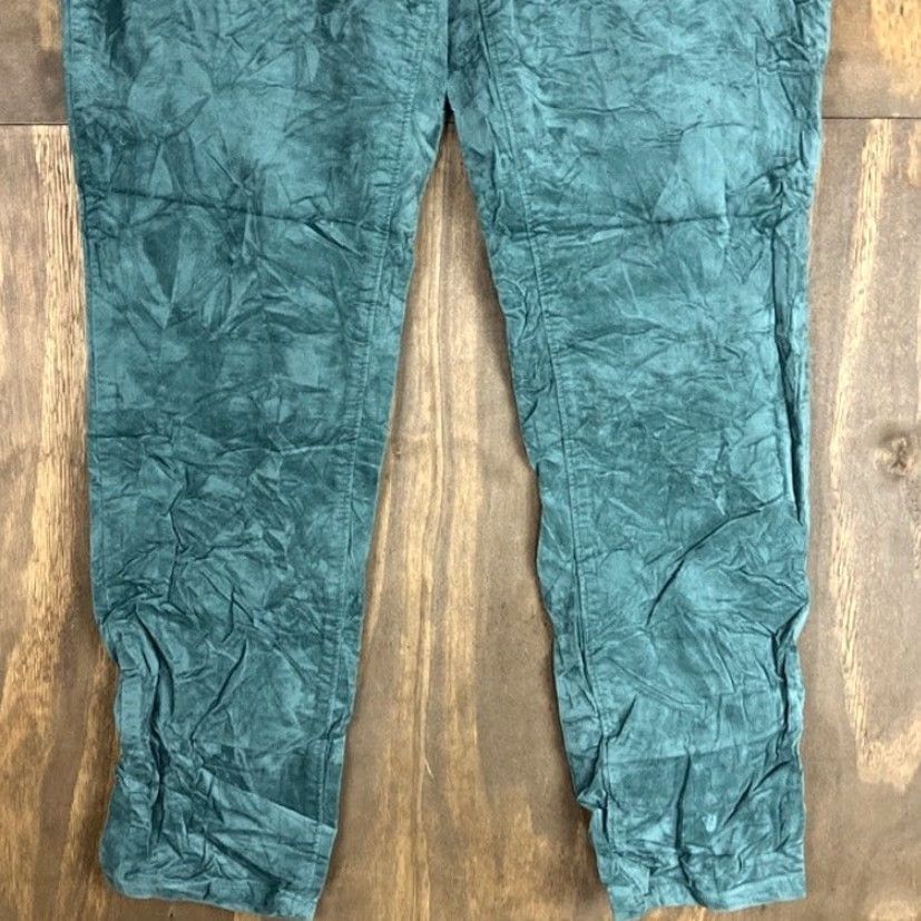 Ann Taylor Ann Taylor Womens Pants Green Velvet Curvy Fit High Rise Skinny Stretch 12 Size 24" / US 00 / IT 34 - 3 Thumbnail