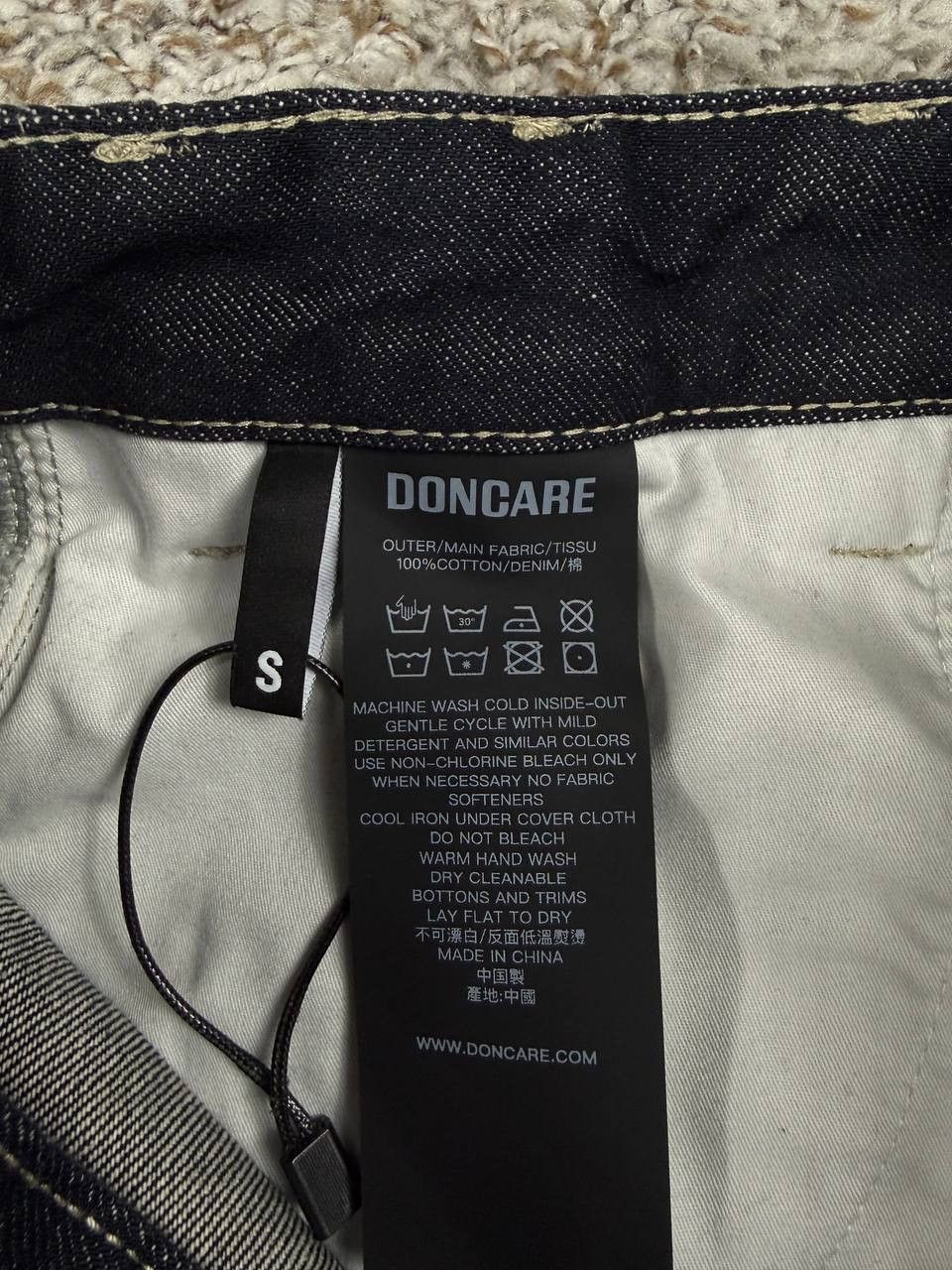Other DONCARE Raw Denim Buggy Jeans Dark Blue Size US 30 / EU 46 - 8 Thumbnail