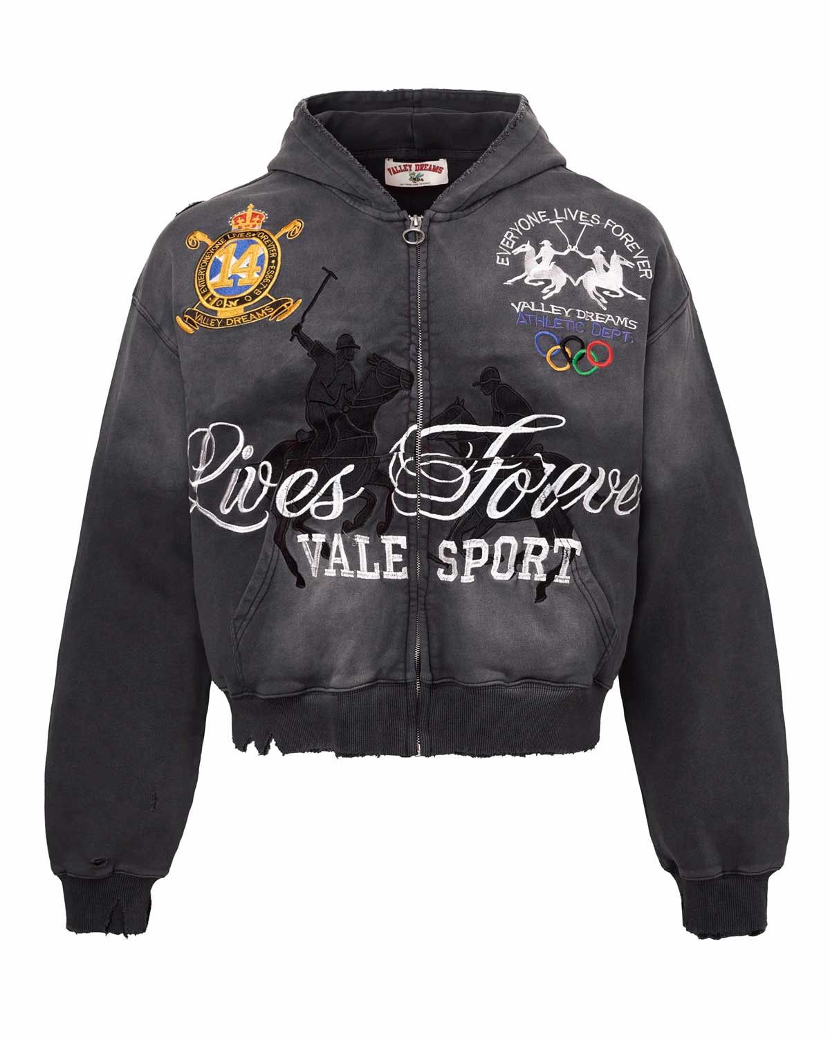 Vale Forever Blackrock Zip Up Hoodie Black Size US XXL / EU 58 / 5 - 1 Thumbnail
