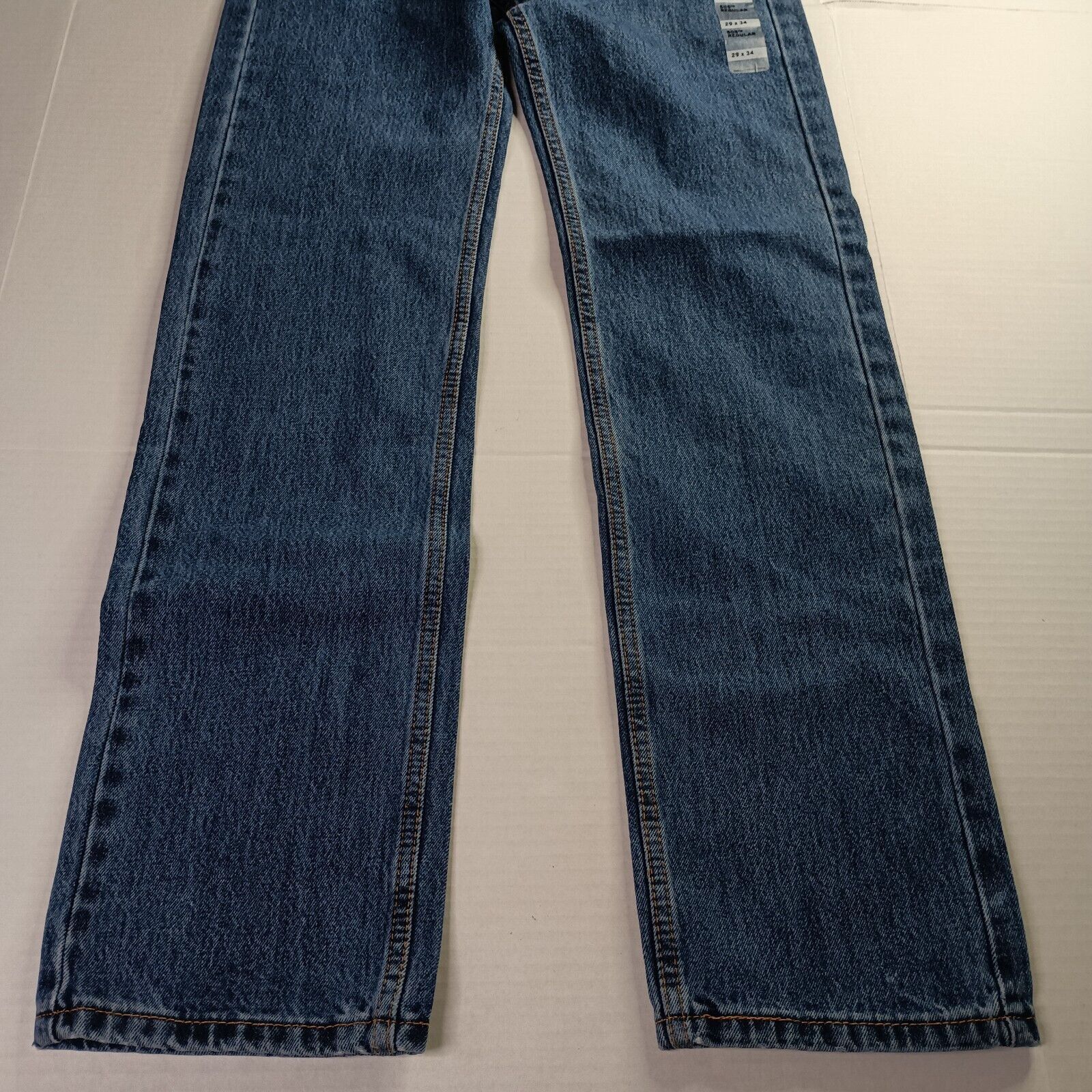 Levi's Levi's 505 Regular Jeans Men 29x34 Blue Stretch Straight Leg Size US 29 - 3 Thumbnail