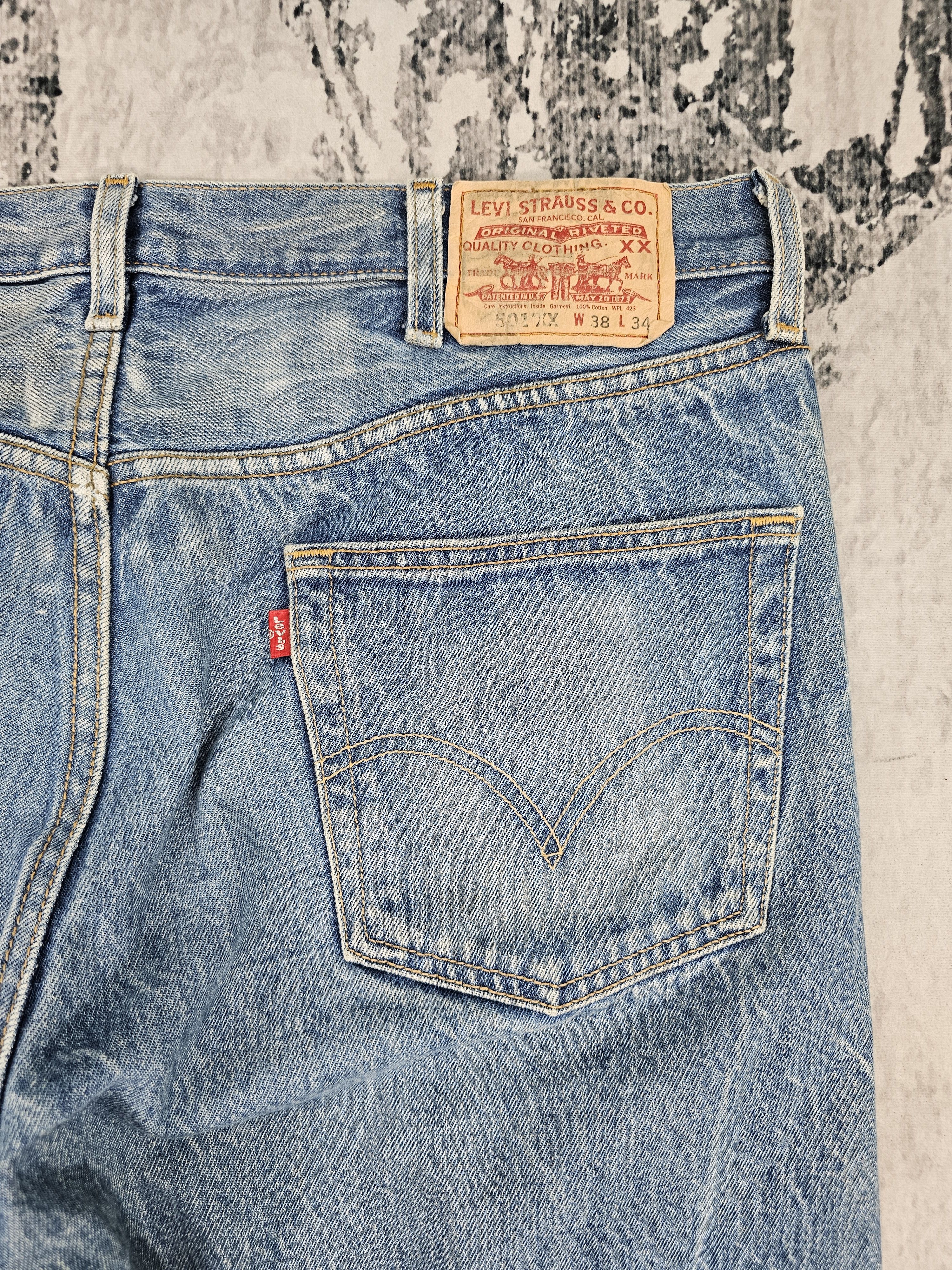 Levi's Vintage Clothing Vintage LEVIS 501 XX Stone Wash Blue Jeans L0455 Size 37X32 Size US 37 - 10 Thumbnail