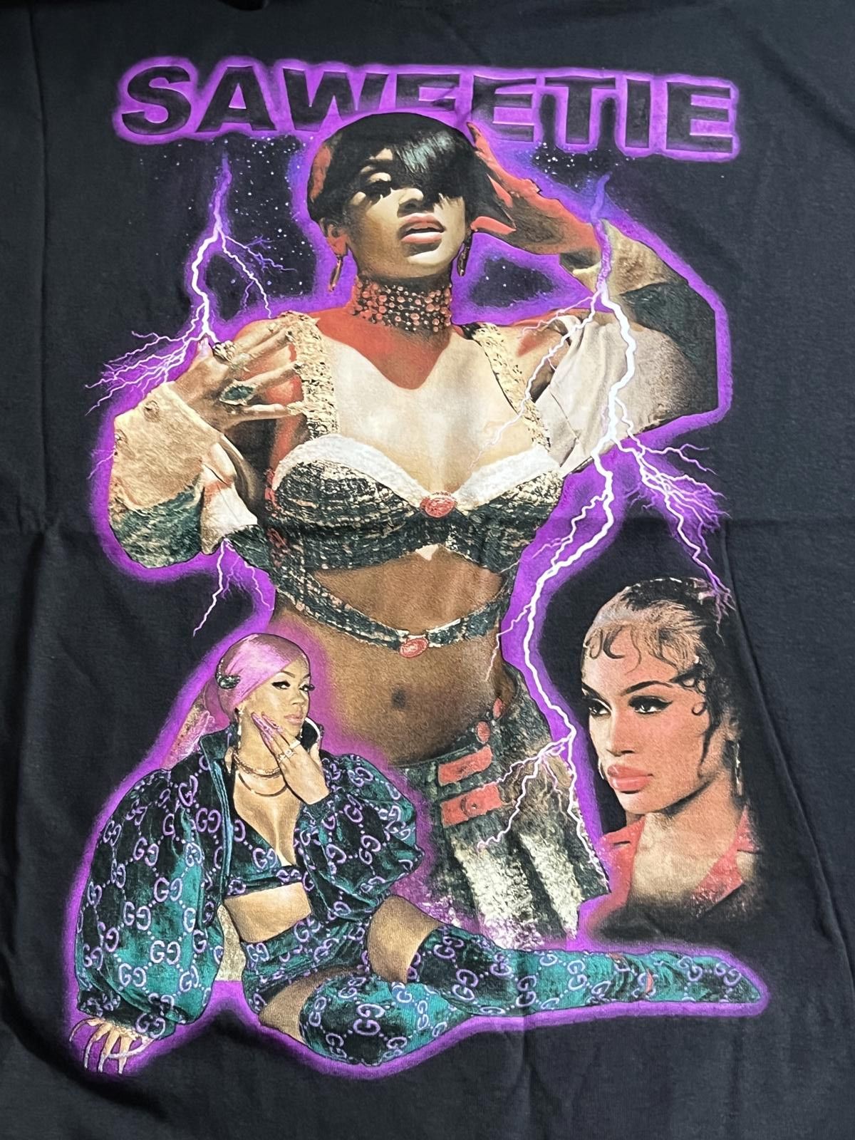 Designer Saweetie Rap Tee - T-shirt So Icy Lightning Tee Shirt XL Size US XL / EU 56 / 4 - 3 Thumbnail