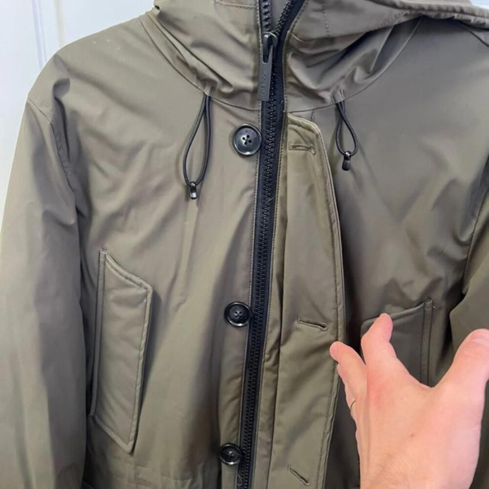 Woolrich Woolen Mills Arctic Parka in Stretch Nylon - Men - Green Size US S / EU 44-46 / 1 - 2 Thumbnail