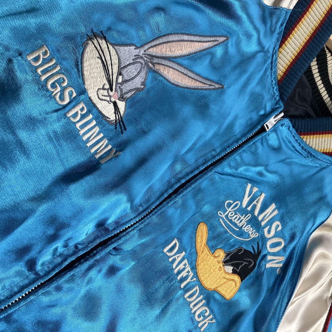 Vanson Leathers Looney Tunes vanson reversible Sukajan skeleton jacket Toyo Size US L / EU 52-54 / 3 - 9 Thumbnail