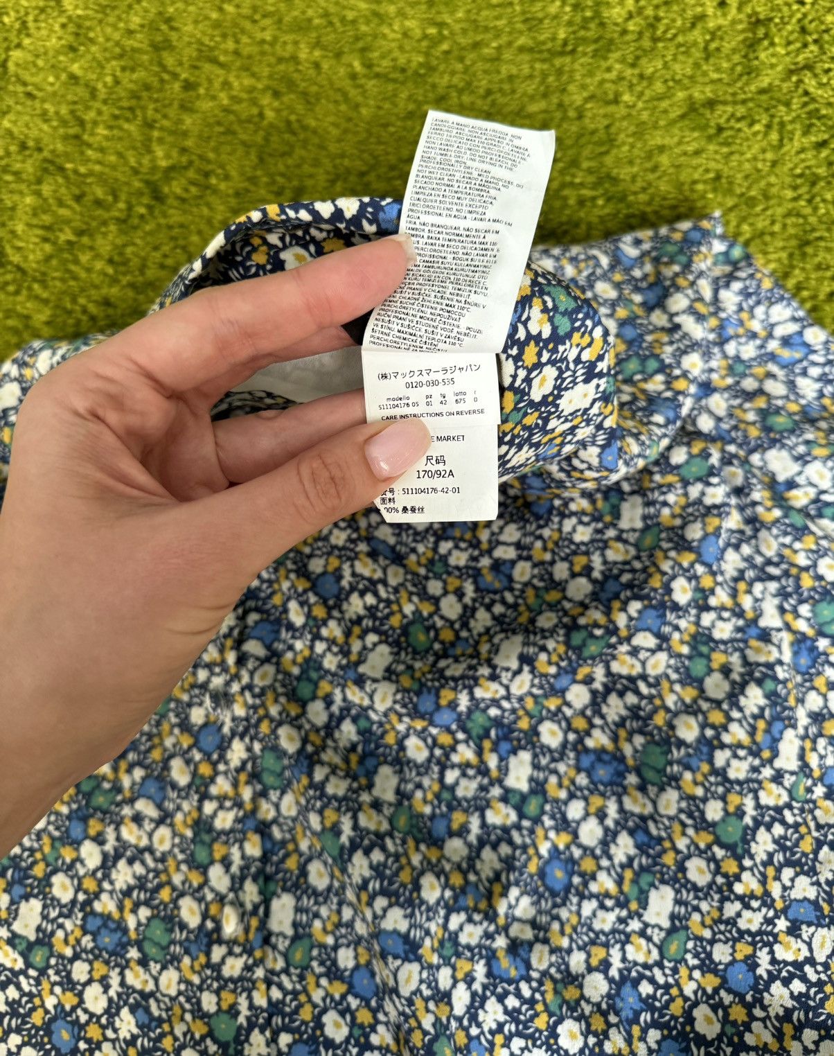 Max Mara × Weekend Max Mara Max Mara Weekend 100% silk floral pattern blouse shirt Size M / US 6-8 / IT 42-44 - 6 Thumbnail