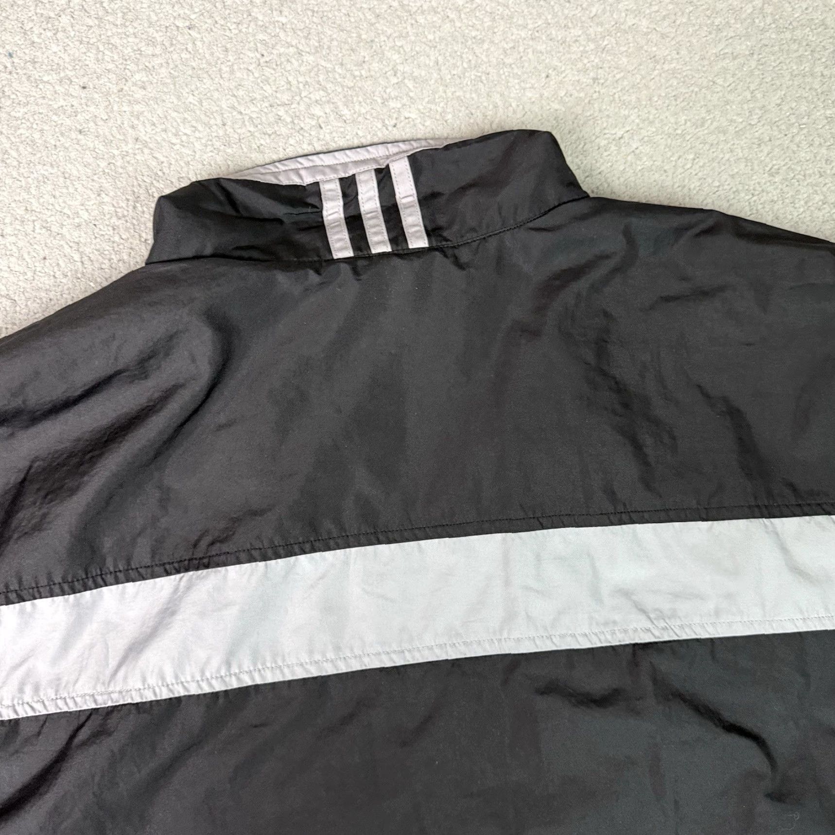 Adidas Adidas Jacket Mens L Black Essential Casual Workout 3 Stripes Track Full Zip Pockets All Seasons Size US L / EU 52-54 / 3 - 7 Thumbnail