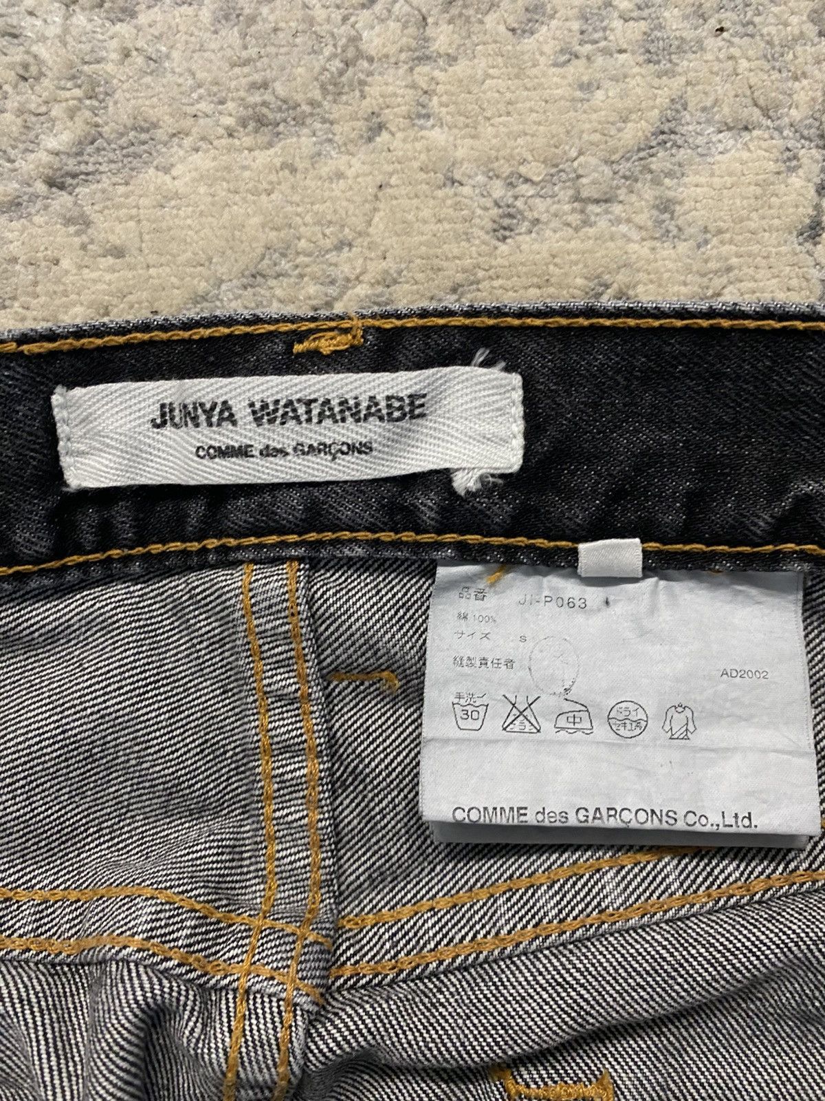 Junya Watanabe Junya Watanabe AD2002 Faded Black Denim Size US 30 / EU 46 - 5 Thumbnail