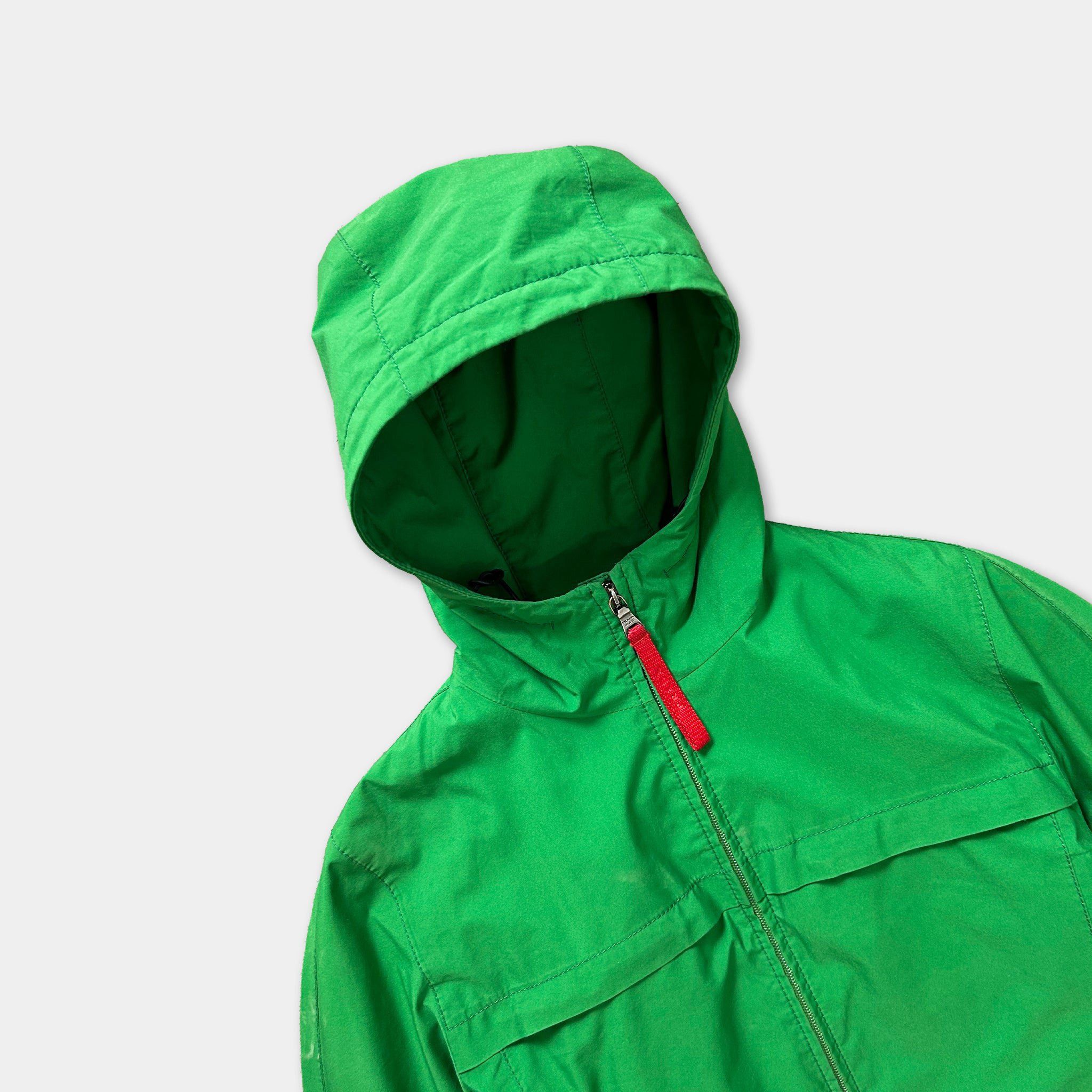 Prada Prada 2000's Bright Green Goretex Hooded Jacket Size US S / EU 44-46 / 1 - 2 Thumbnail