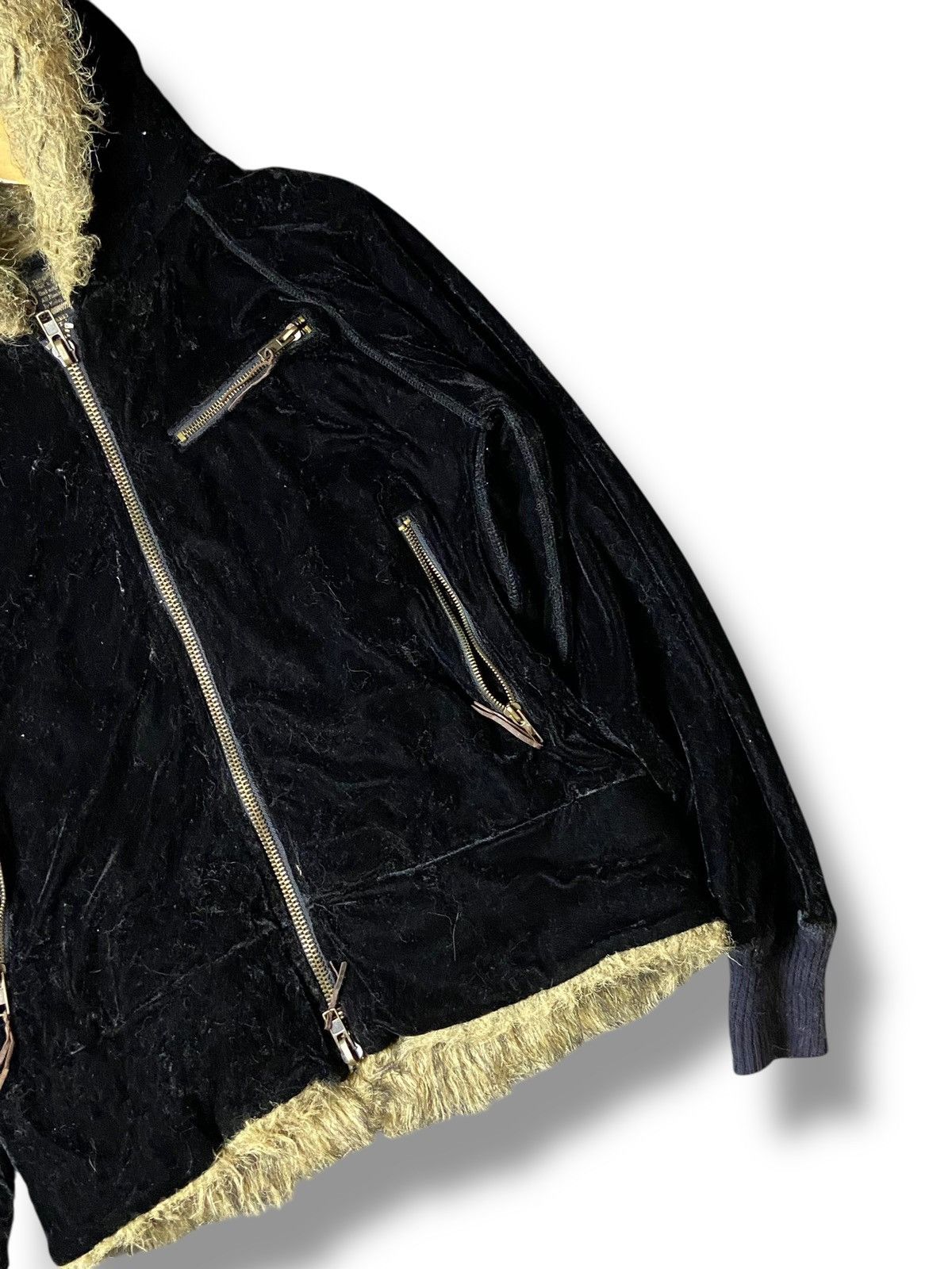Japanese Brand × Seditionaries × Vintage VANANA Brand Fur Hooded Velvet Jacket (129) Size US M / EU 48-50 / 2 - 5 Thumbnail