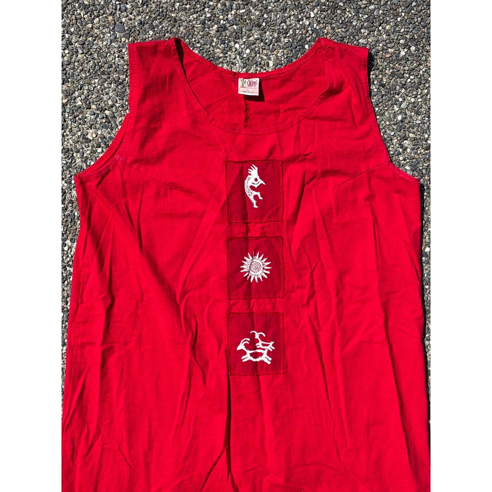 Cactus Store LA Vtg 90s 2 pc Dress/top shell Button Maxi southwest L Size L / US 10 / IT 46 - 7 Thumbnail