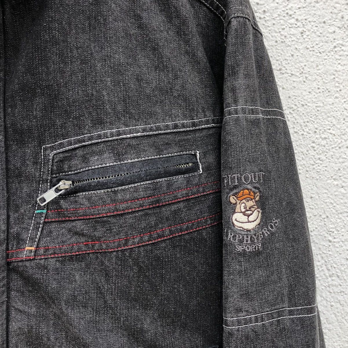 Vintage Vintage BON GIOVANE Denim Zipper Bomber Jacket Size US M / EU 48-50 / 2 - 3 Thumbnail