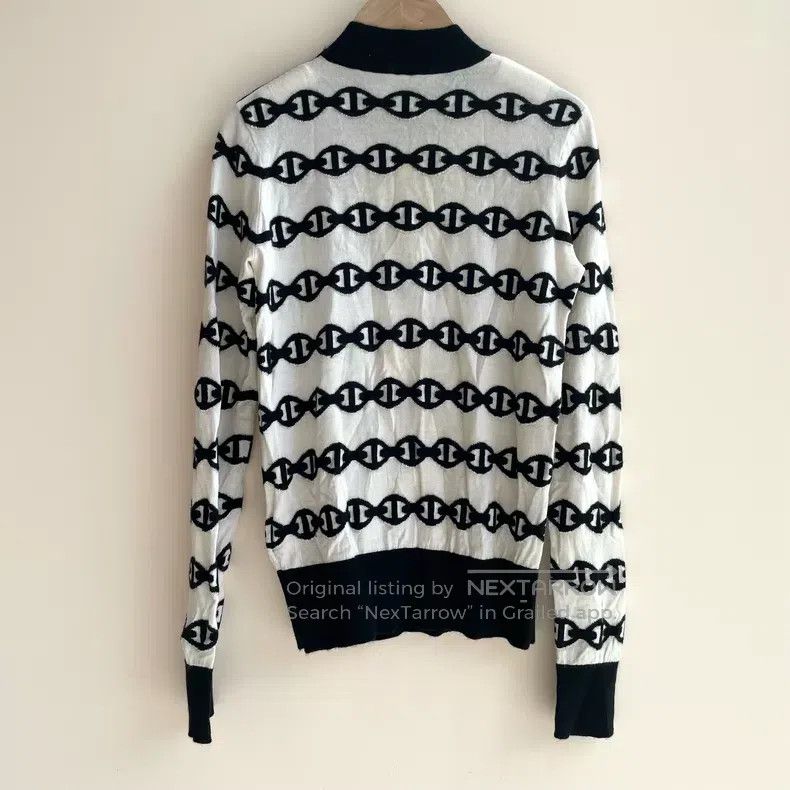 Hermes Hermes Horseshoe Pig Nose Cashmere and Silk Blend Top, Bla Size XS / US 0-2 / IT 36-38 - 2 Thumbnail
