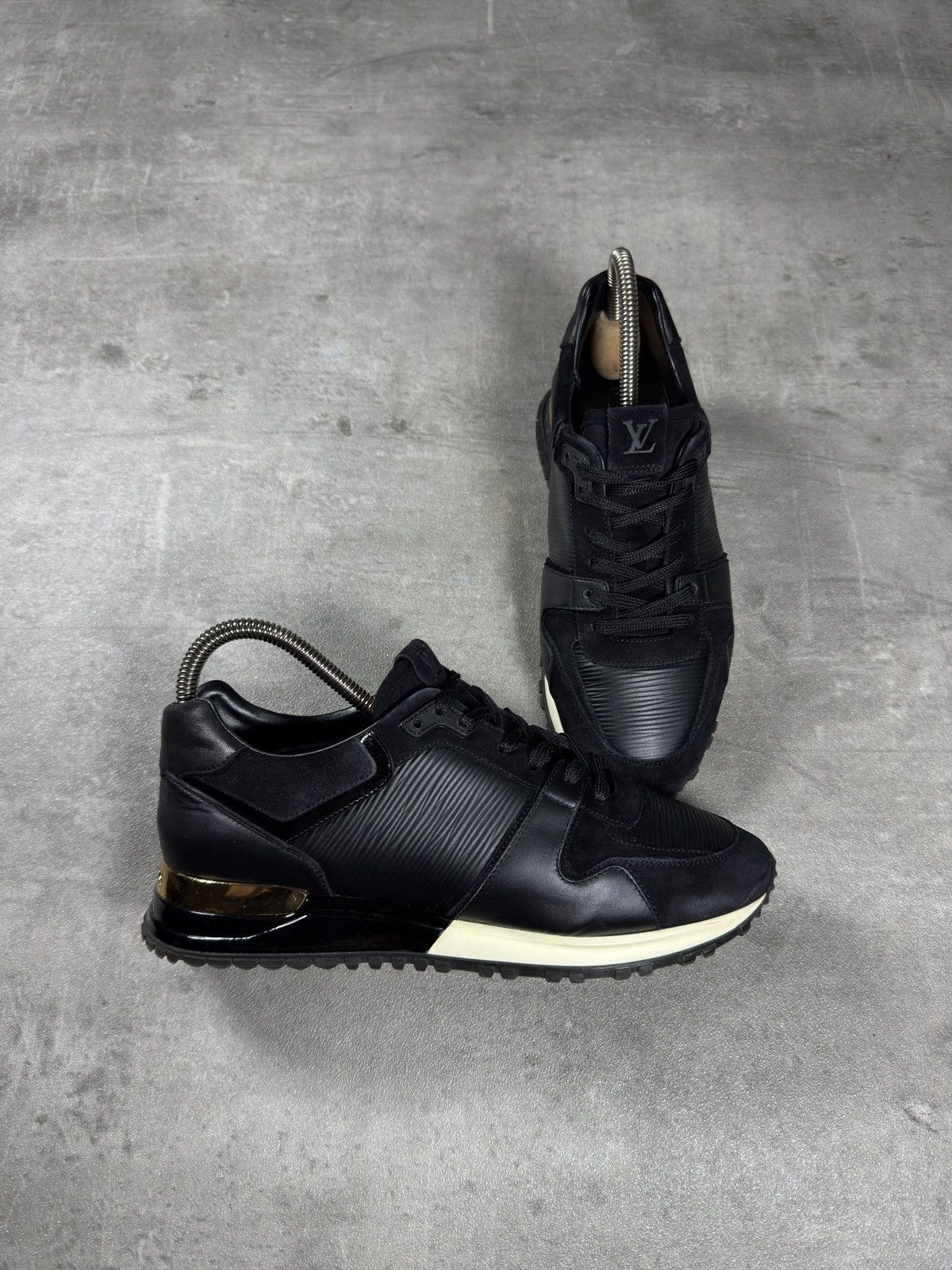 Louis Vuitton Louis Vuitton Run Away Sneakers – Black / Gold Size US 5.5 / EU 38 - 3 Thumbnail