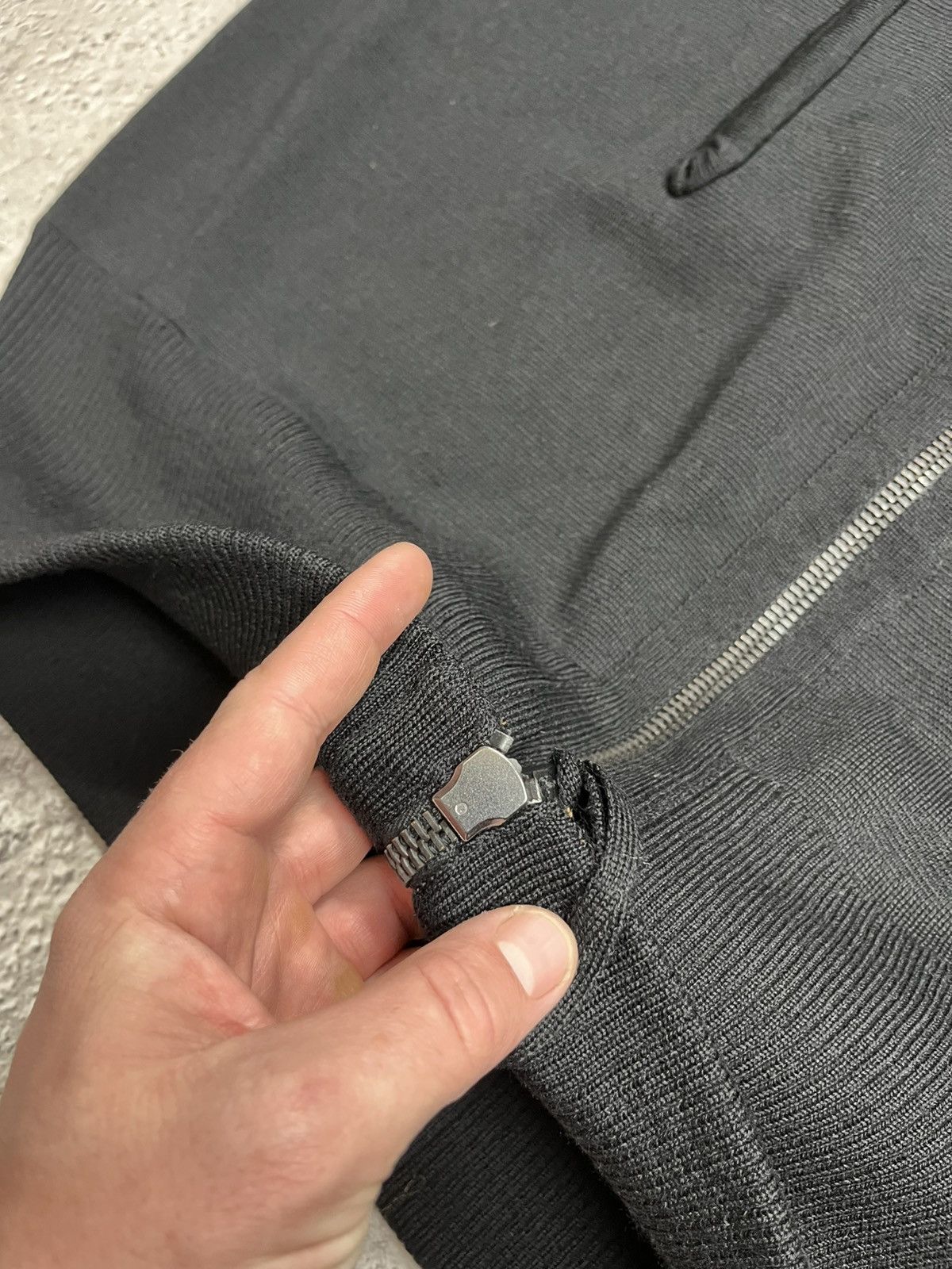 Other Stagni47 Black Wool Zip Up Knit Vest Made in Italy Size ONE SIZE - 10 Thumbnail
