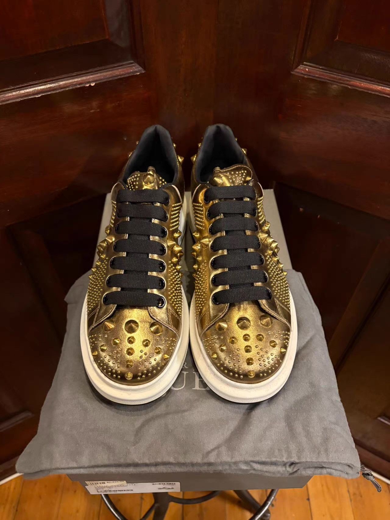Alexander McQueen Alexander McQueen 16FW Studded Platform Sneakers Ｑ25 Size US 7 / EU 40 - 4 Thumbnail
