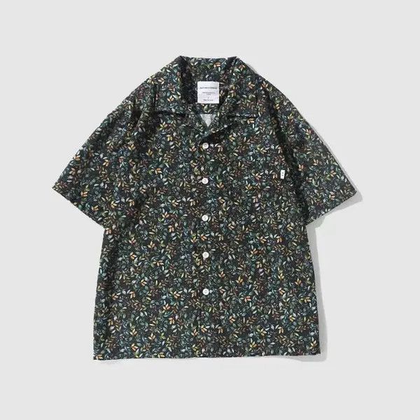 VIBE Summer Fashion Casual Leaf Floral Shirt Size US L / EU 52-54 / 3 - 1 Thumbnail