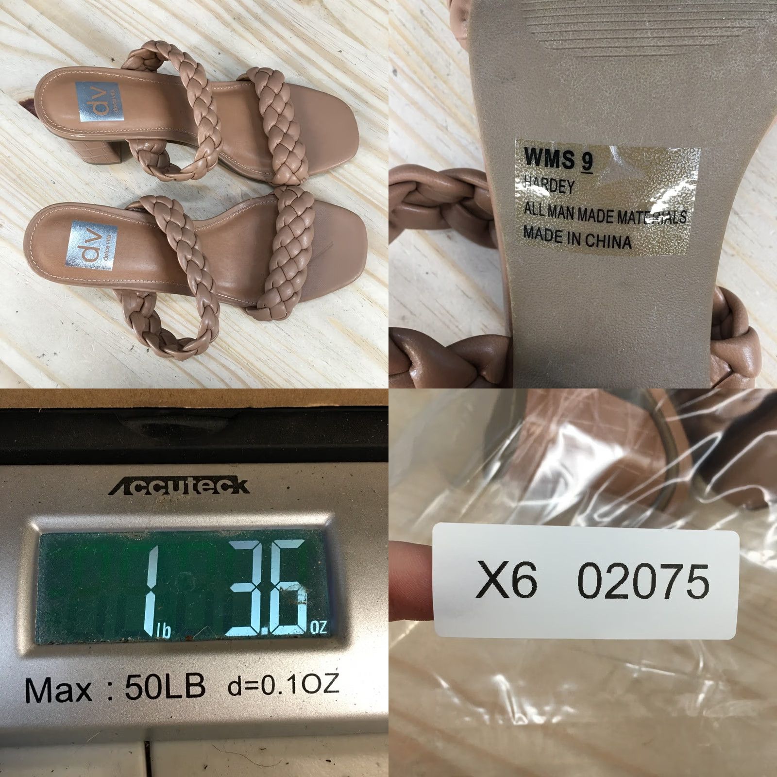 Dolce Vita Dolce Vita Sandals Womens 9 Braided Strap Slip On 2-Strap Slide Brown Casual Size US 9 / IT 39 - 10 Thumbnail
